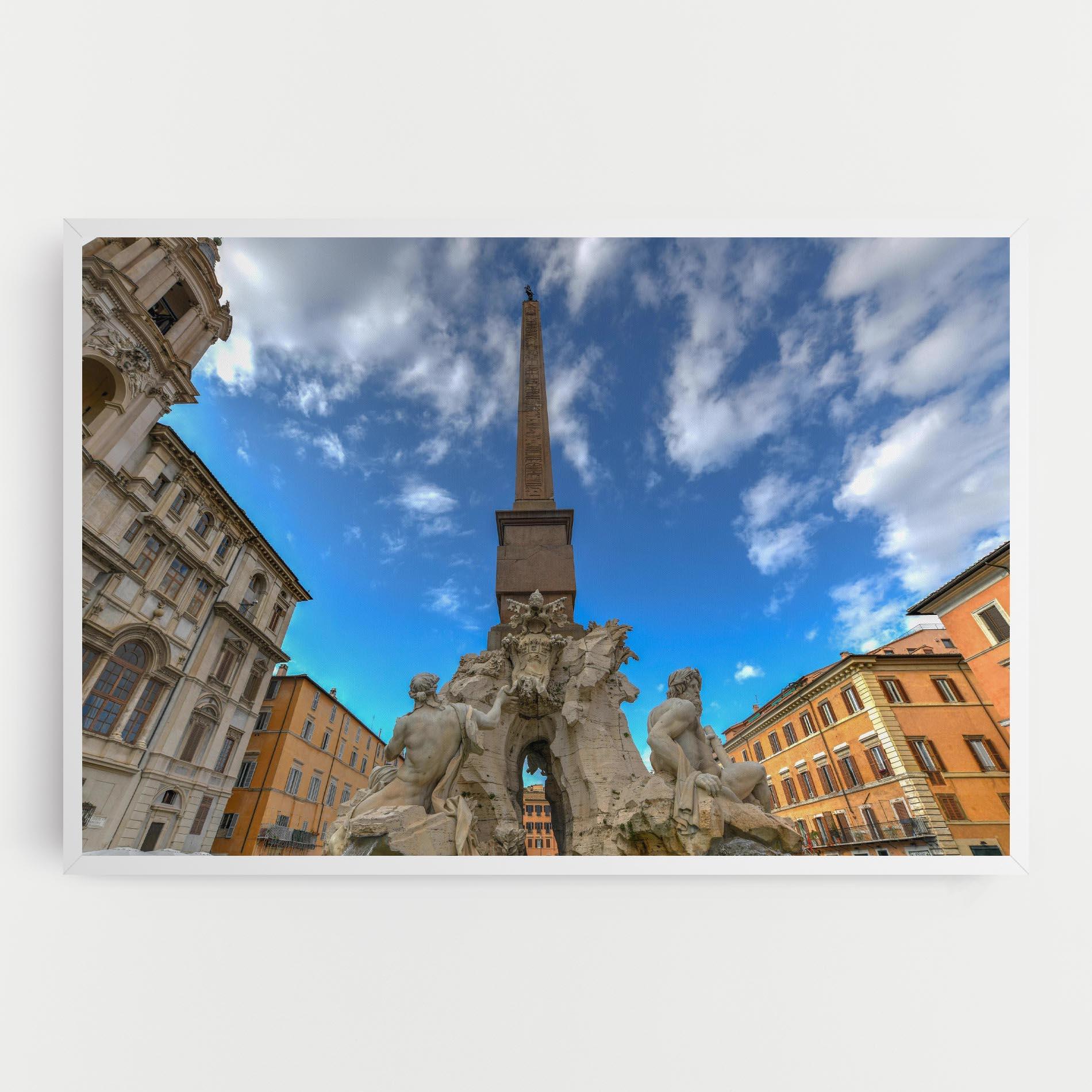 Vászonkép Piazza Navona Italy mockup 0