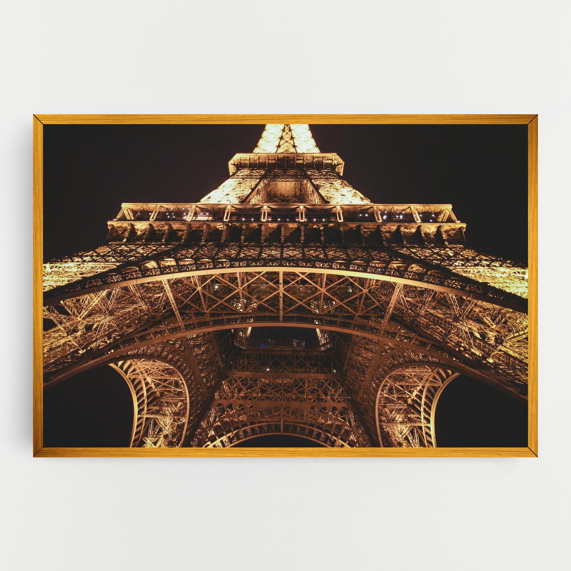 Vászonkép Eiffel Tower At Night mockup 0