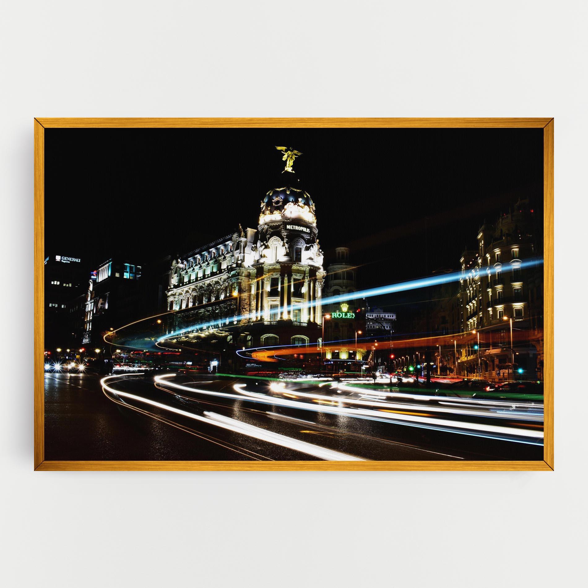 Vászonkép Madrid At Night mockup 0