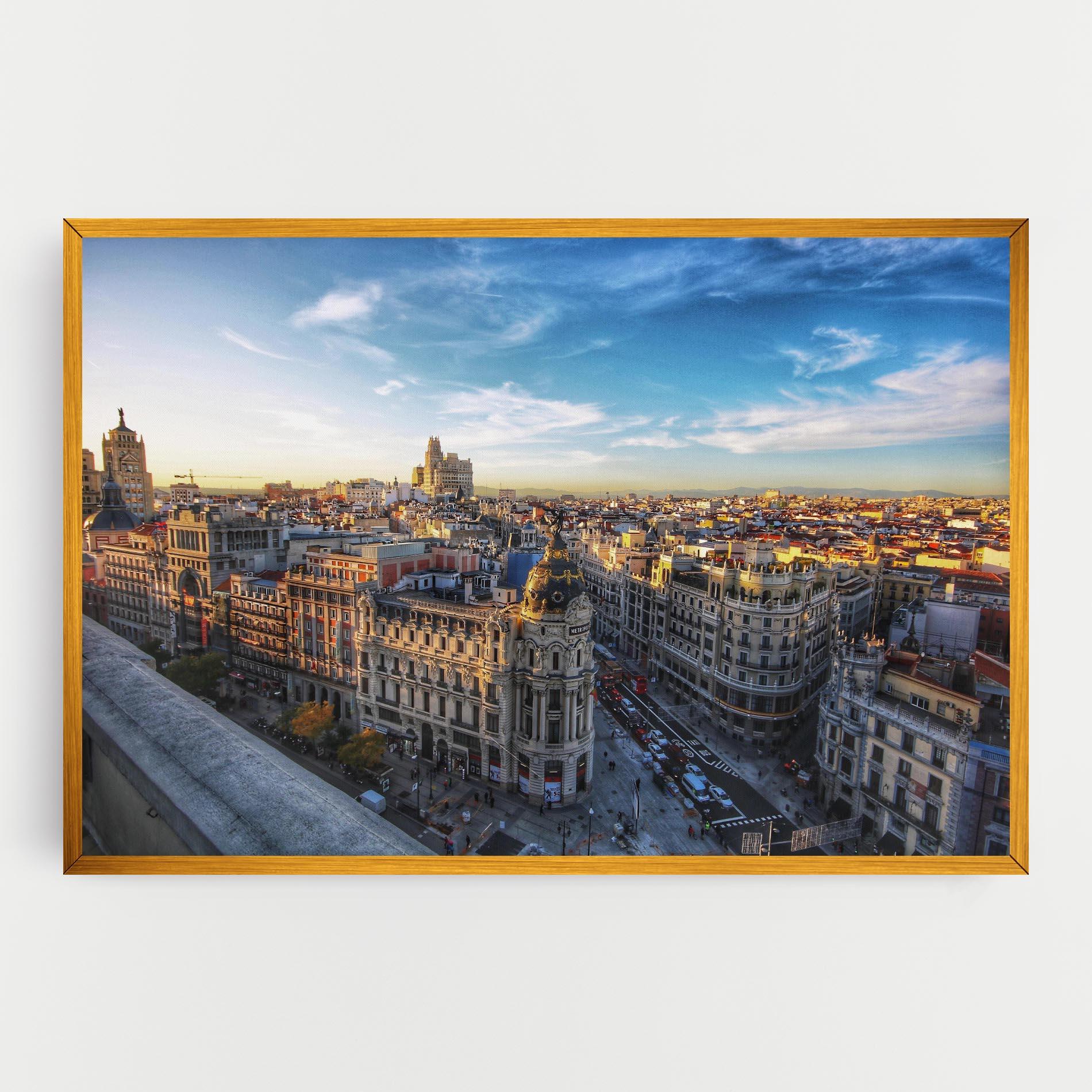 Vászonkép Madrid View mockup 0