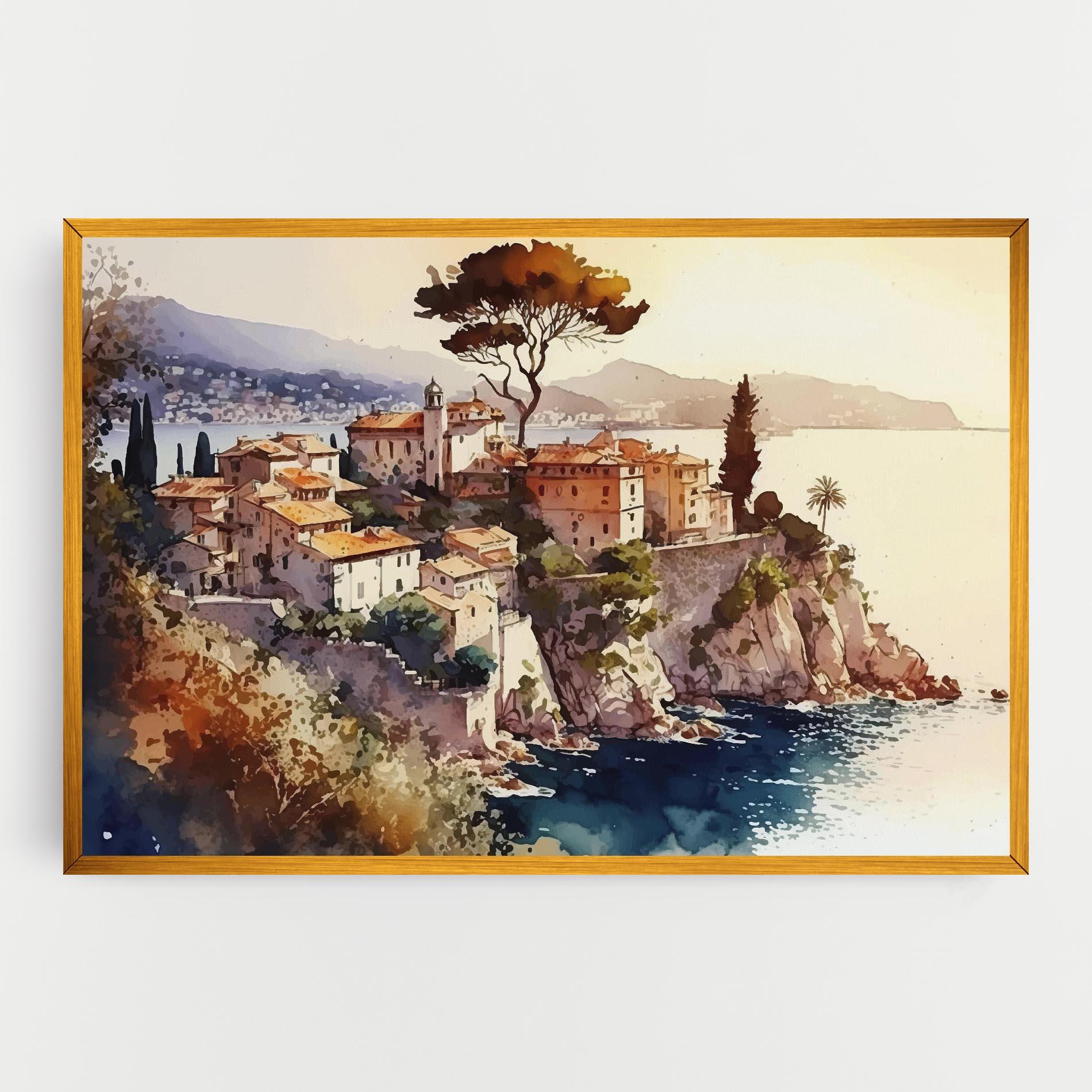 Vászonkép Stunning View Painting mockup 0