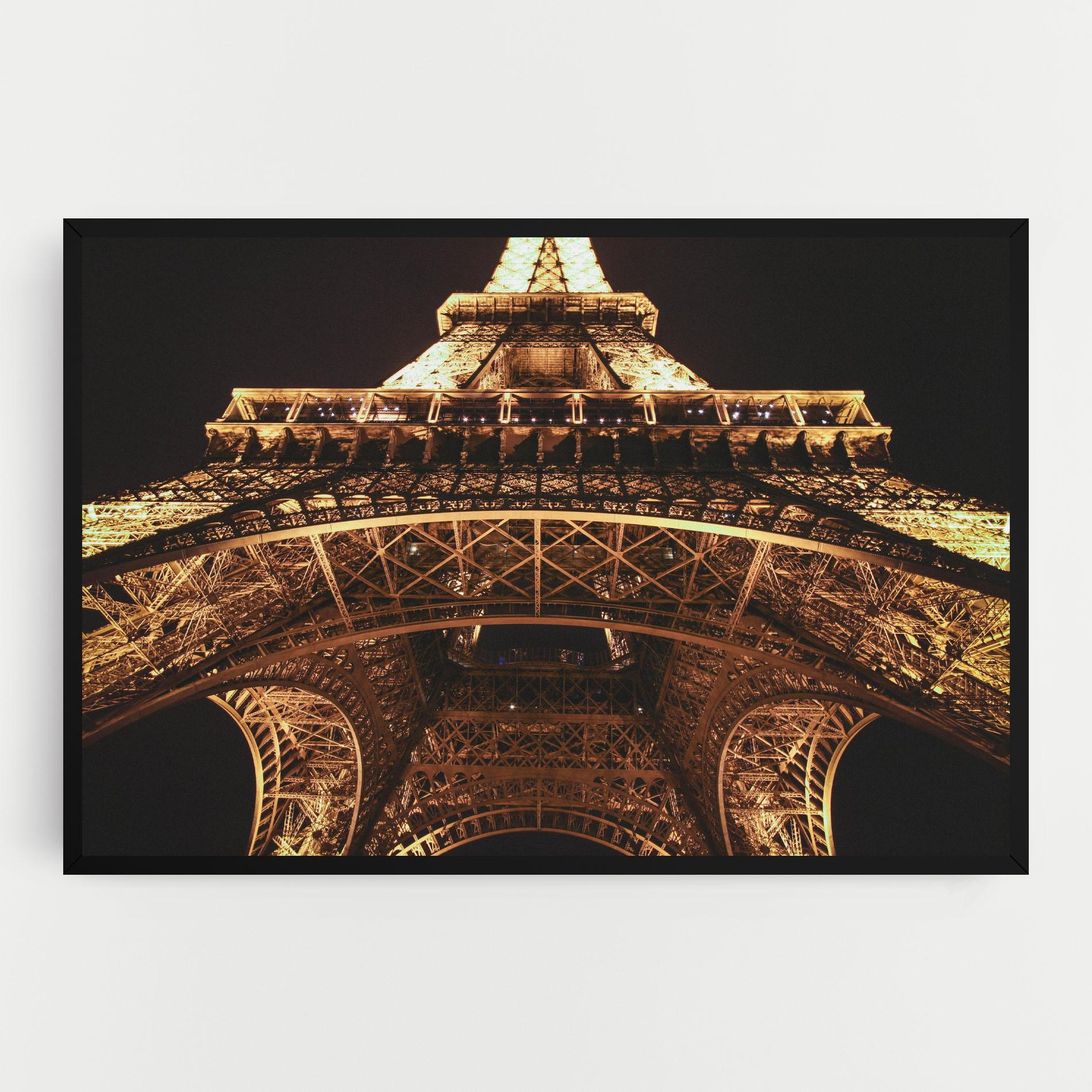 Vászonkép Eiffel Tower At Night mockup 0