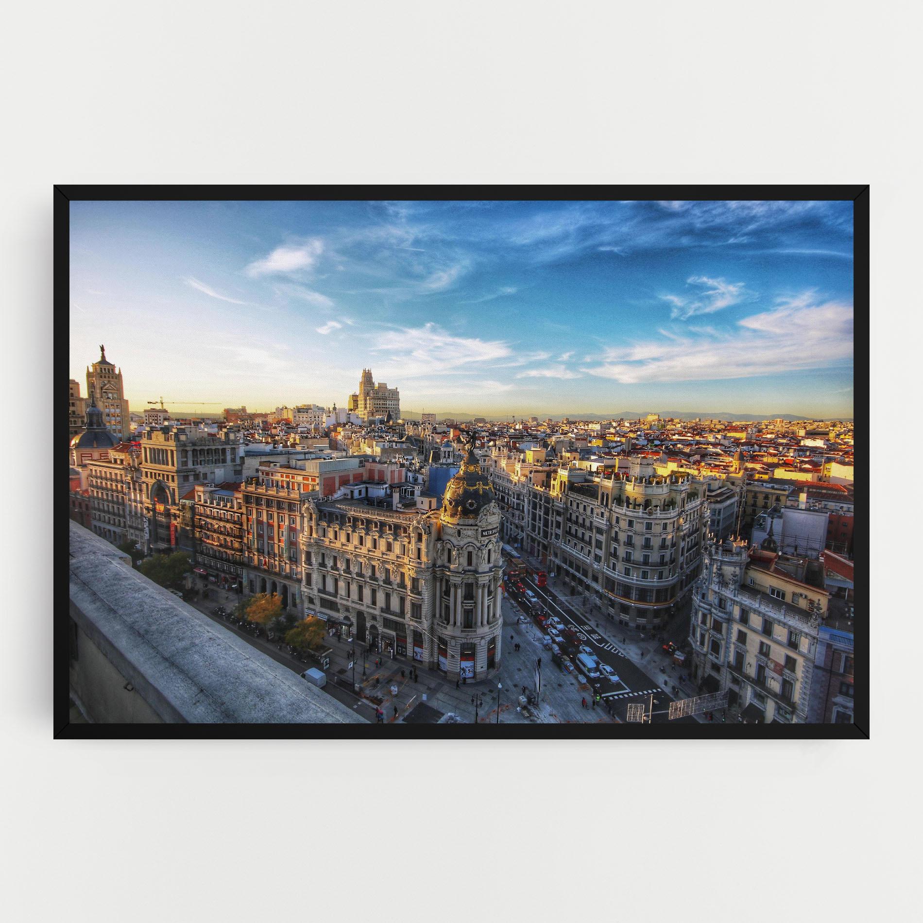 Vászonkép Madrid View mockup 0