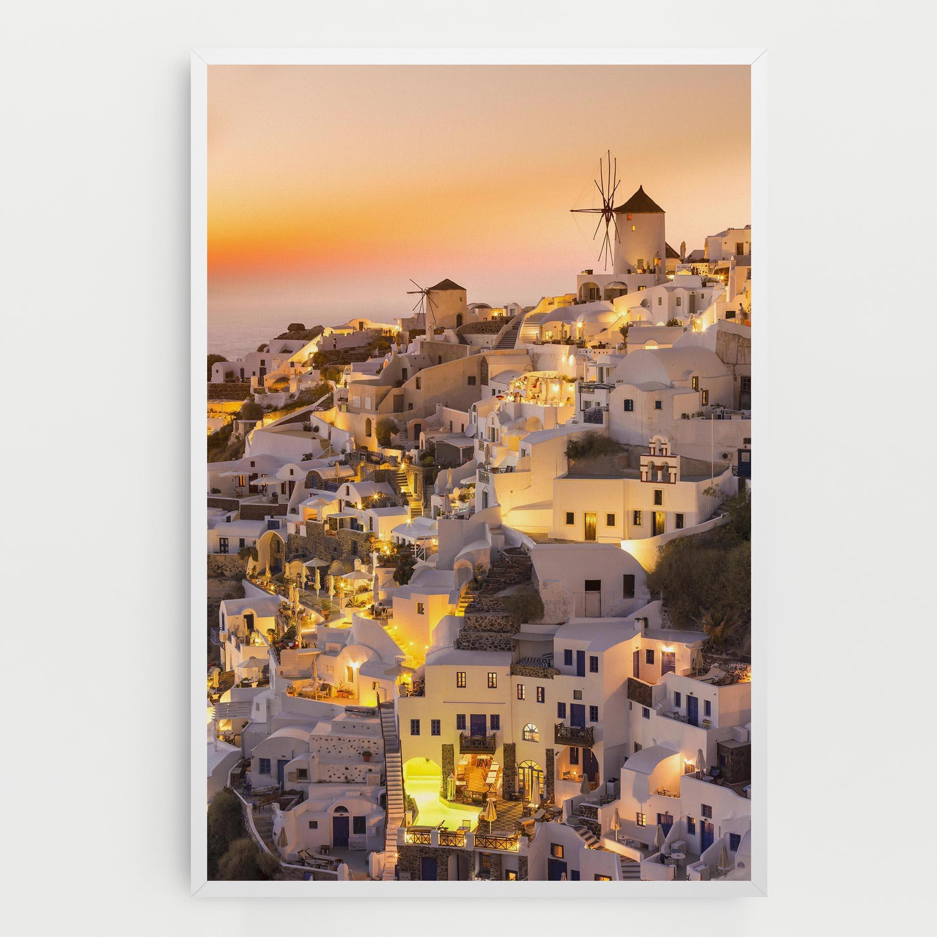 Vászonkép Santorini Greece mockup 0