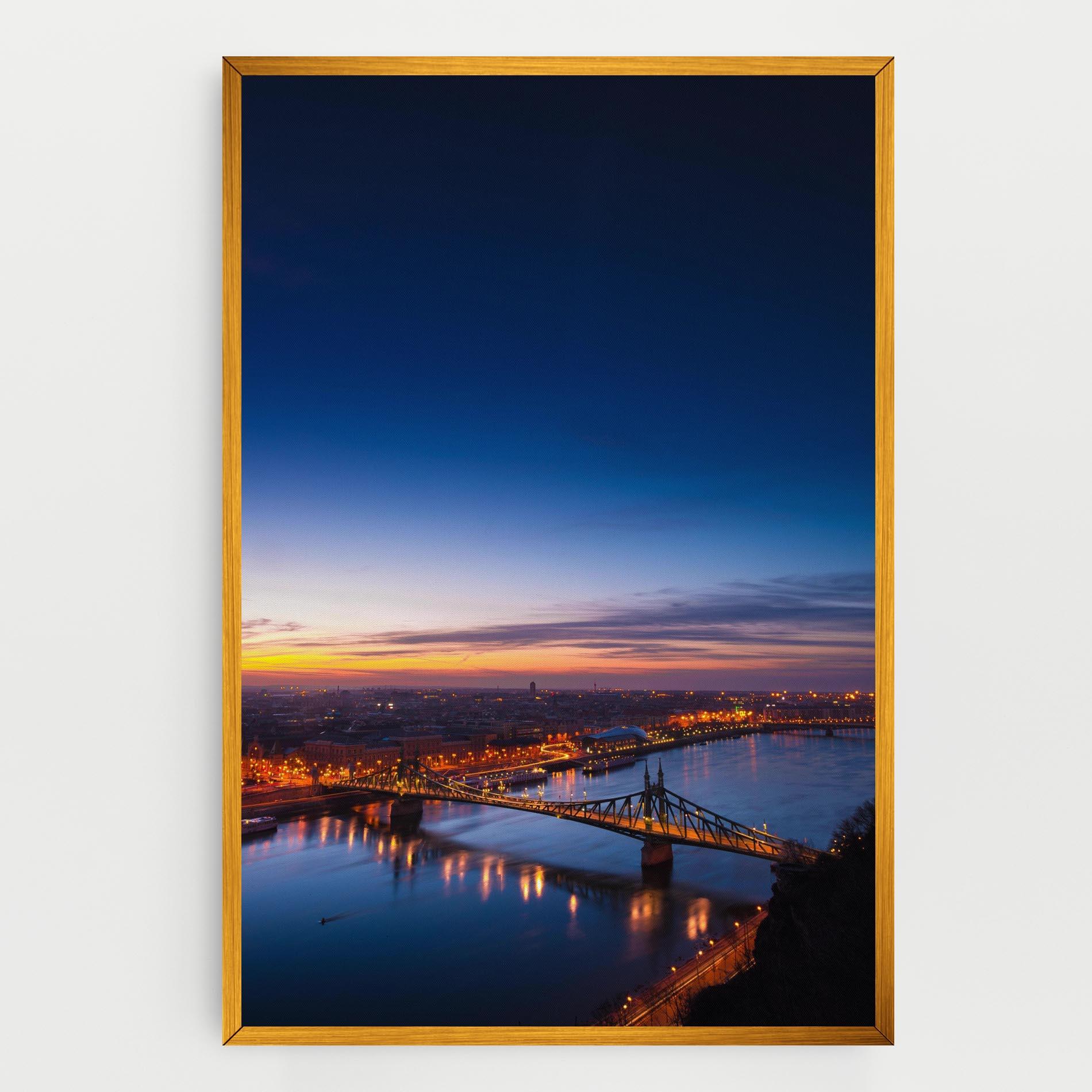 Vászonkép Budapest Sunset mockup 0
