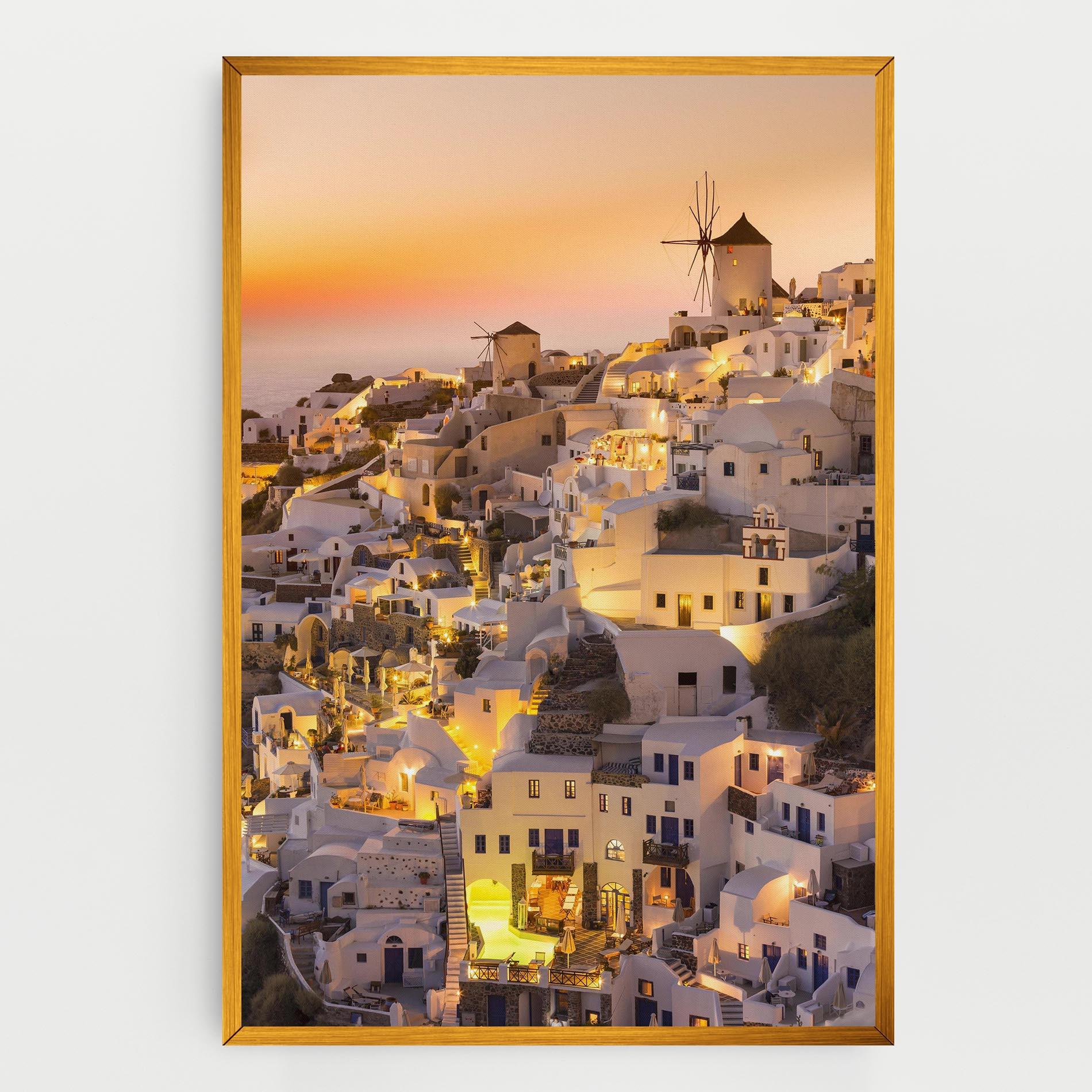 Vászonkép Santorini Greece mockup 0