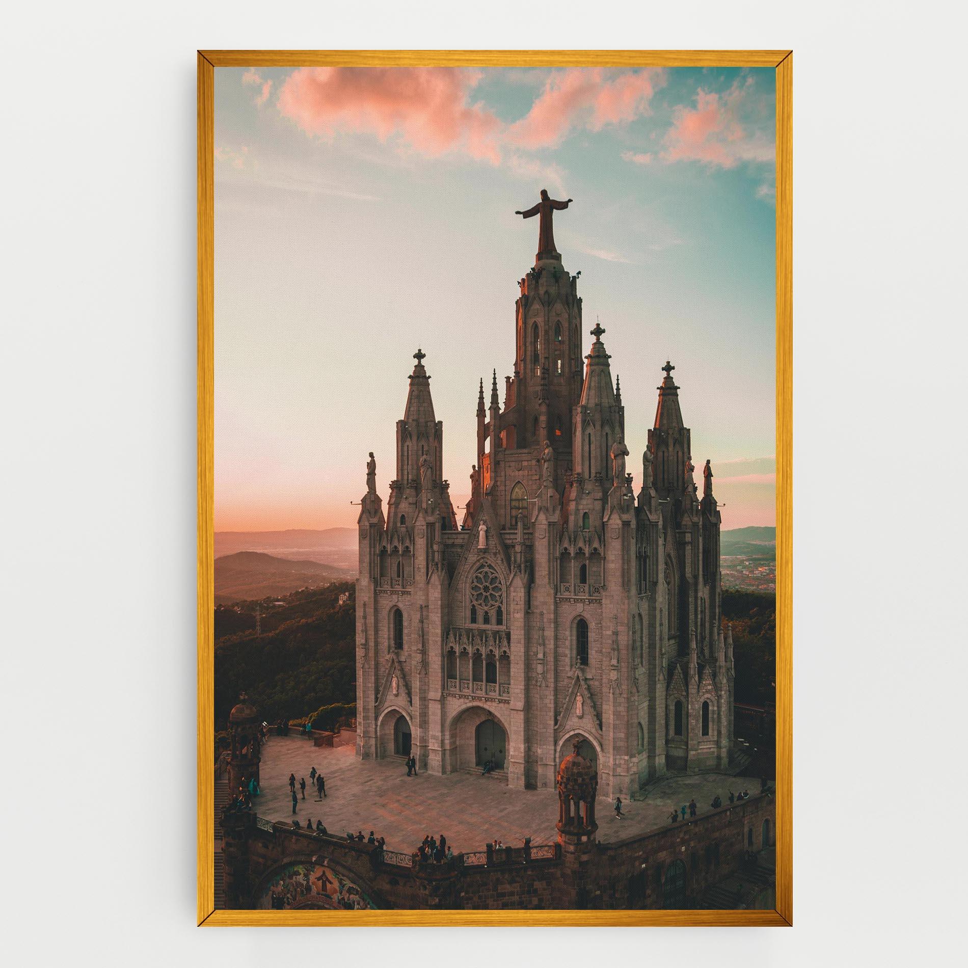 Vászonkép Tibidabo Barcelona mockup 0