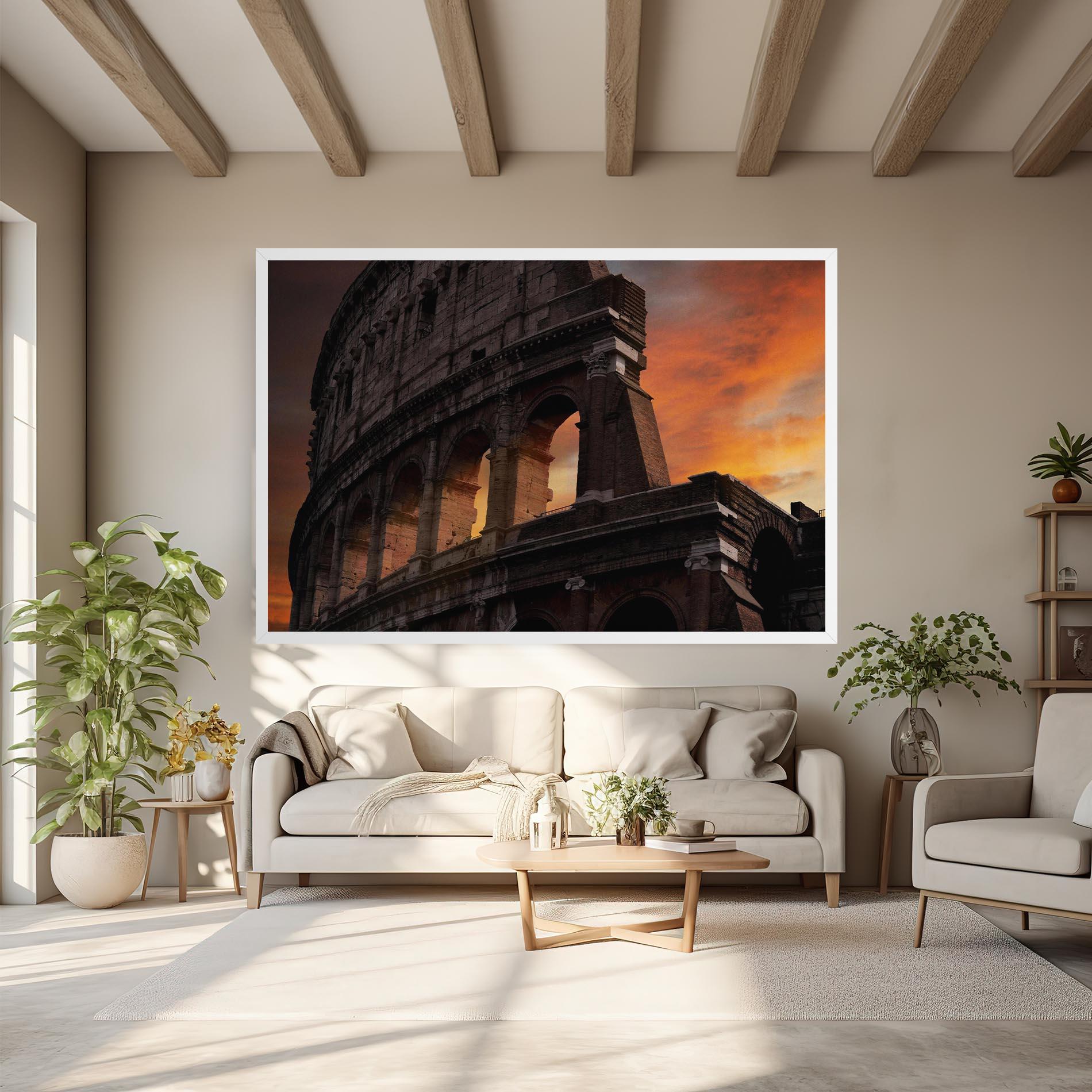 Vászonkép Colosseum Sunset mockup 6