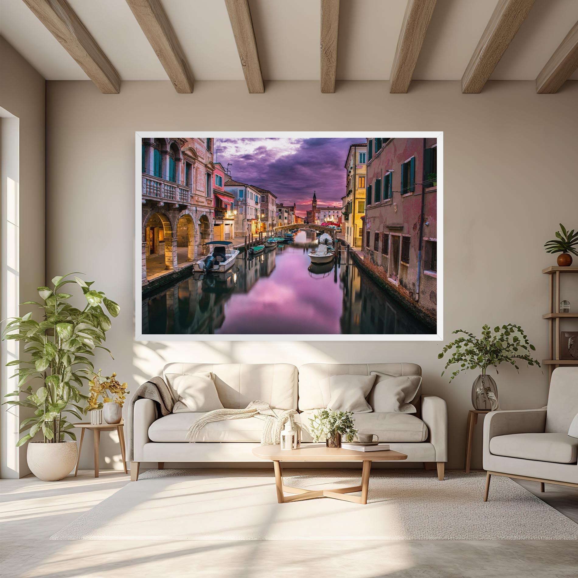 Vászonkép Purple Light Venecia mockup 6
