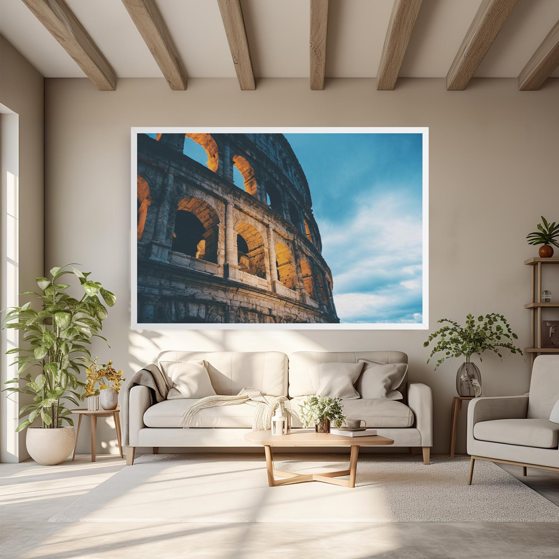 Vászonkép Shadow Colosseum mockup 6