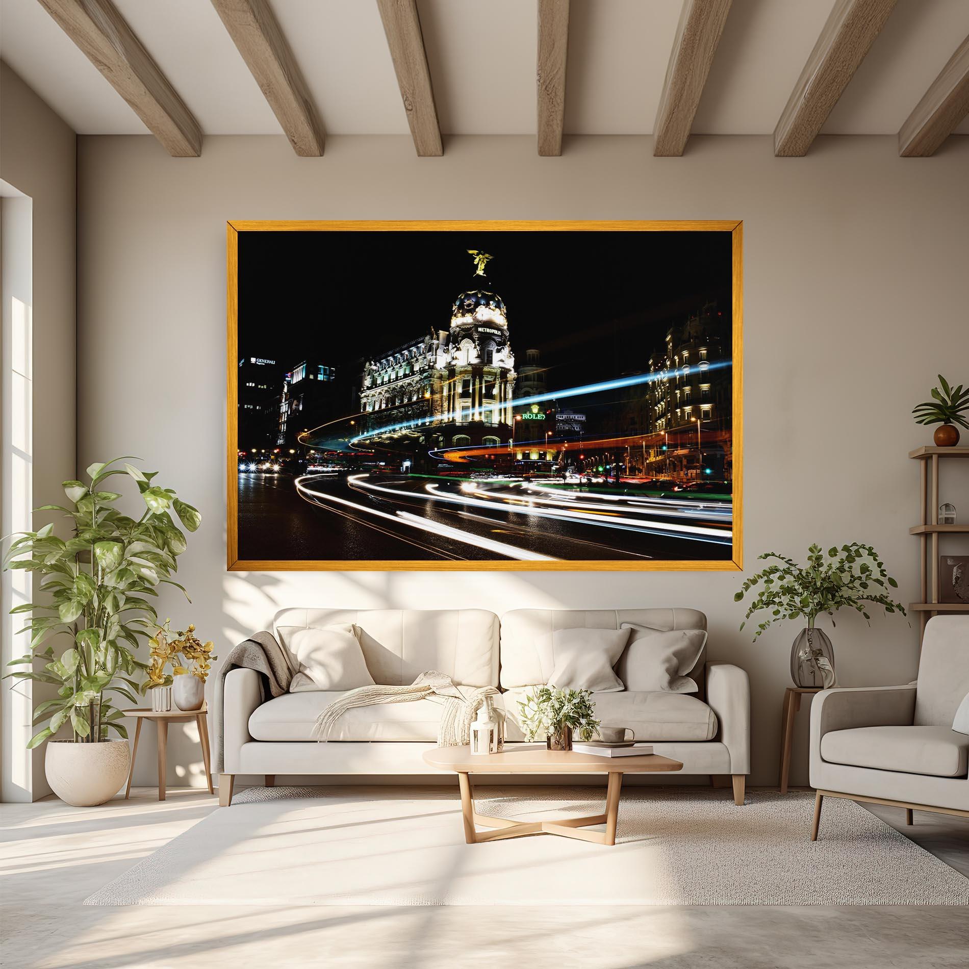 Vászonkép Madrid At Night mockup 6