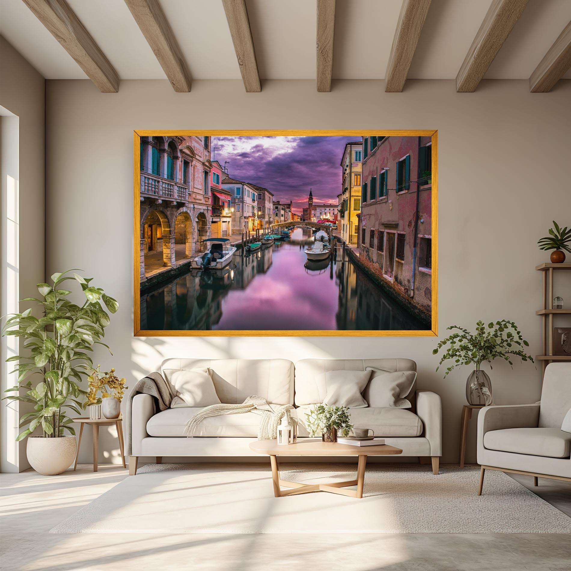 Vászonkép Purple Light Venecia mockup 6