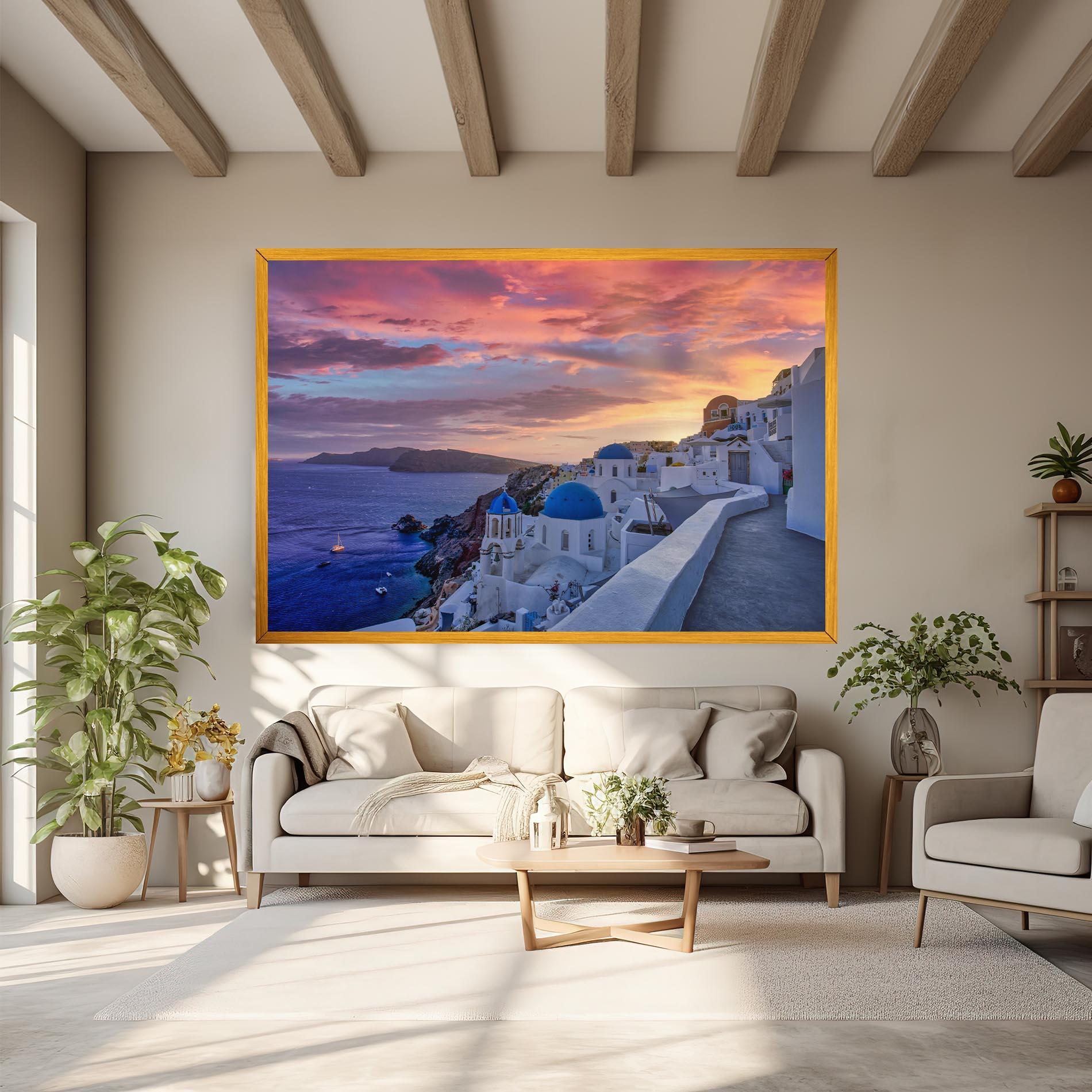 Vászonkép Santorini View mockup 6