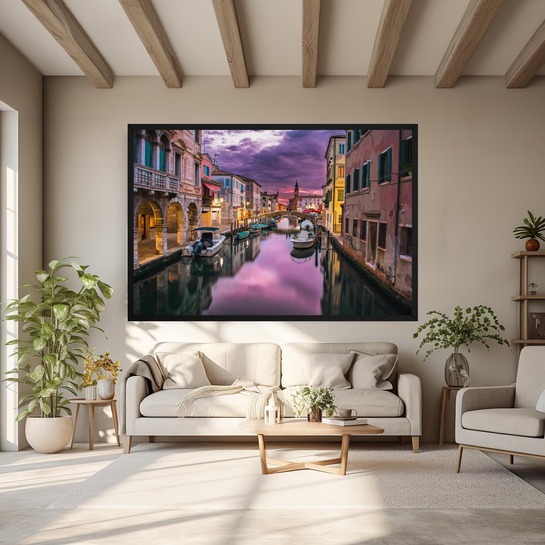 Vászonkép Purple Light Venecia mockup 6