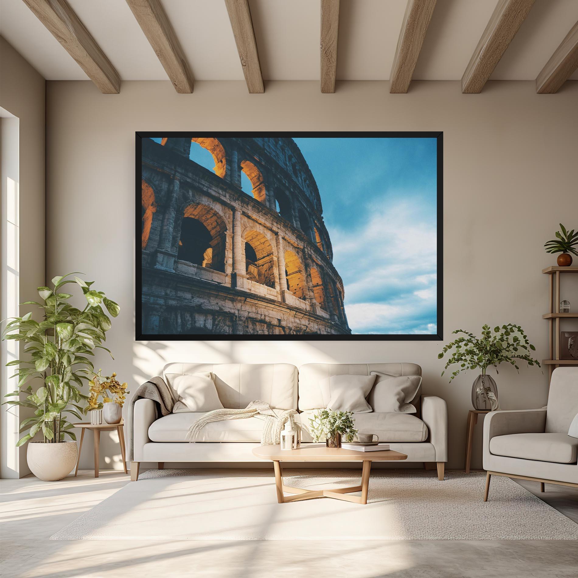 Vászonkép Shadow Colosseum mockup 6