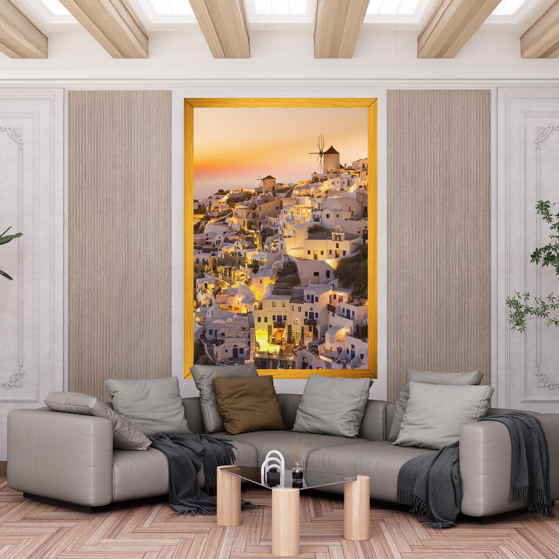 Vászonkép Santorini Greece mockup 6