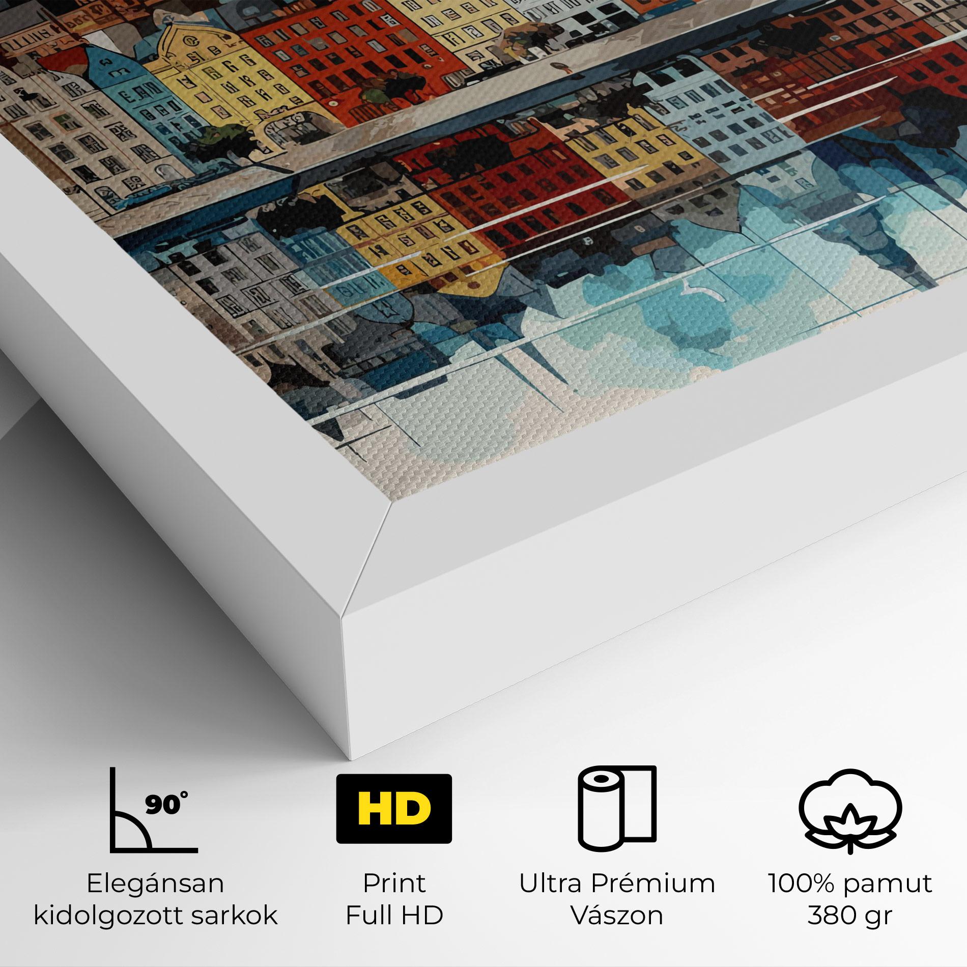 Vászonkép German Buildings mockup 4