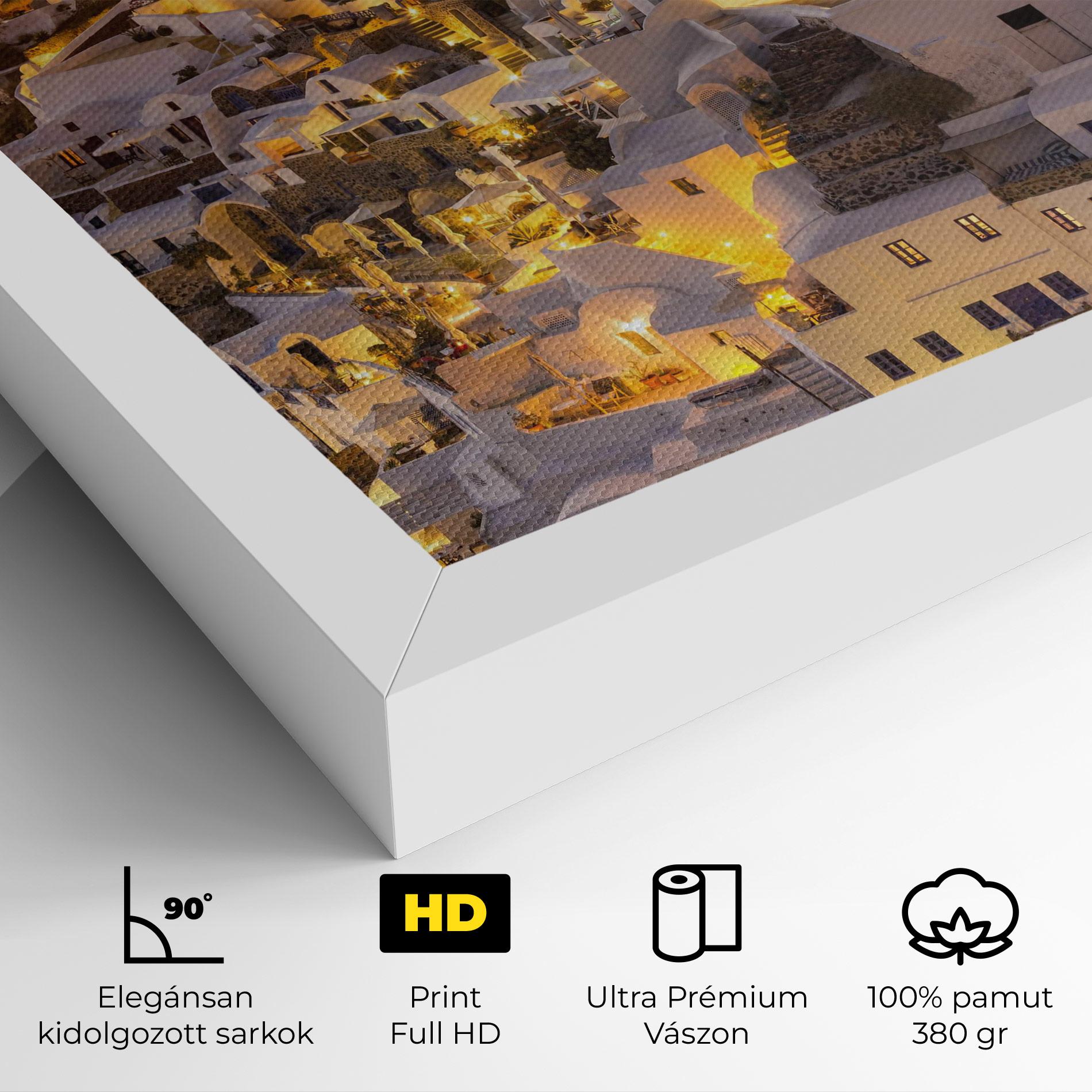 Vászonkép Santorini Greece mockup 4