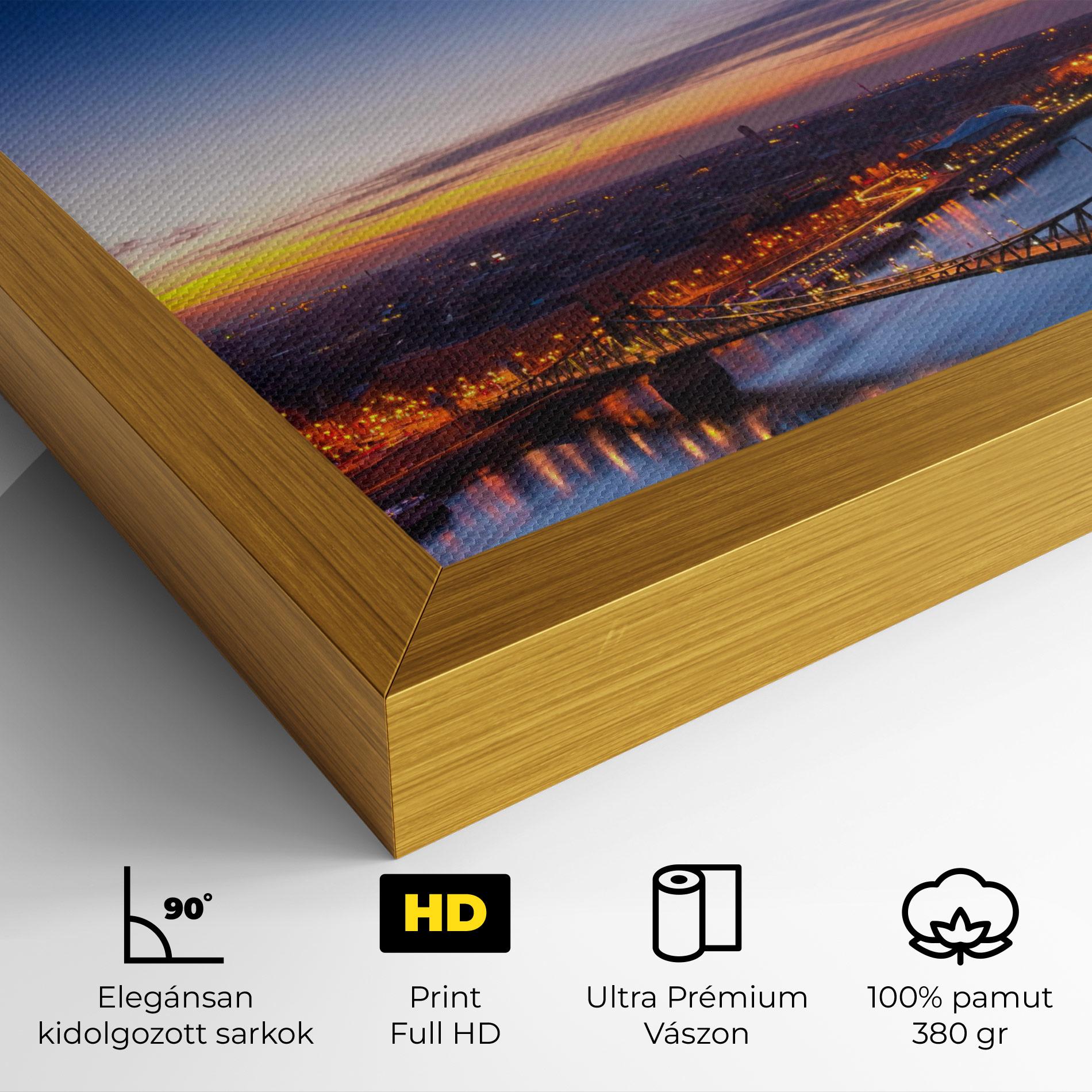 Vászonkép Budapest Sunset mockup 4