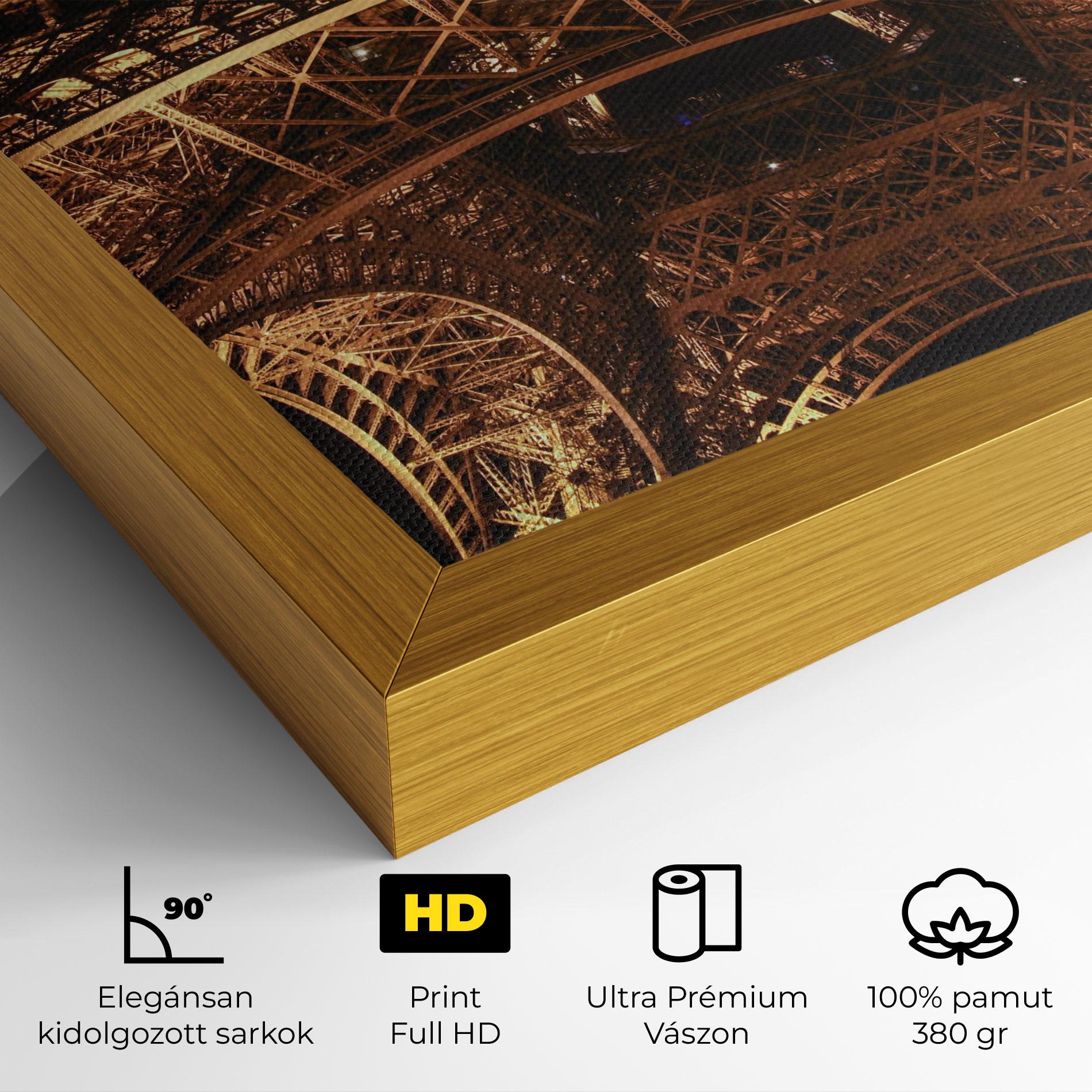 Vászonkép Eiffel Tower At Night mockup 4