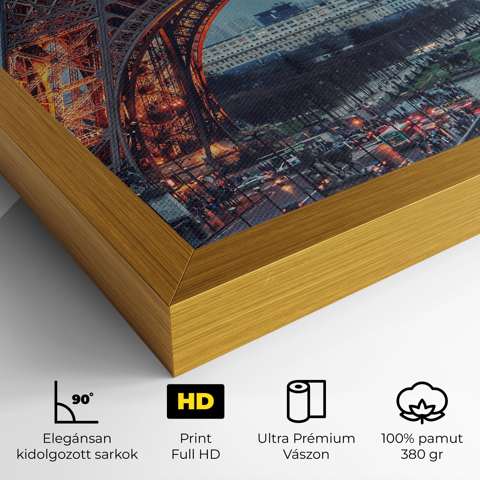 Vászonkép Eiffel Tower Lights mockup 4