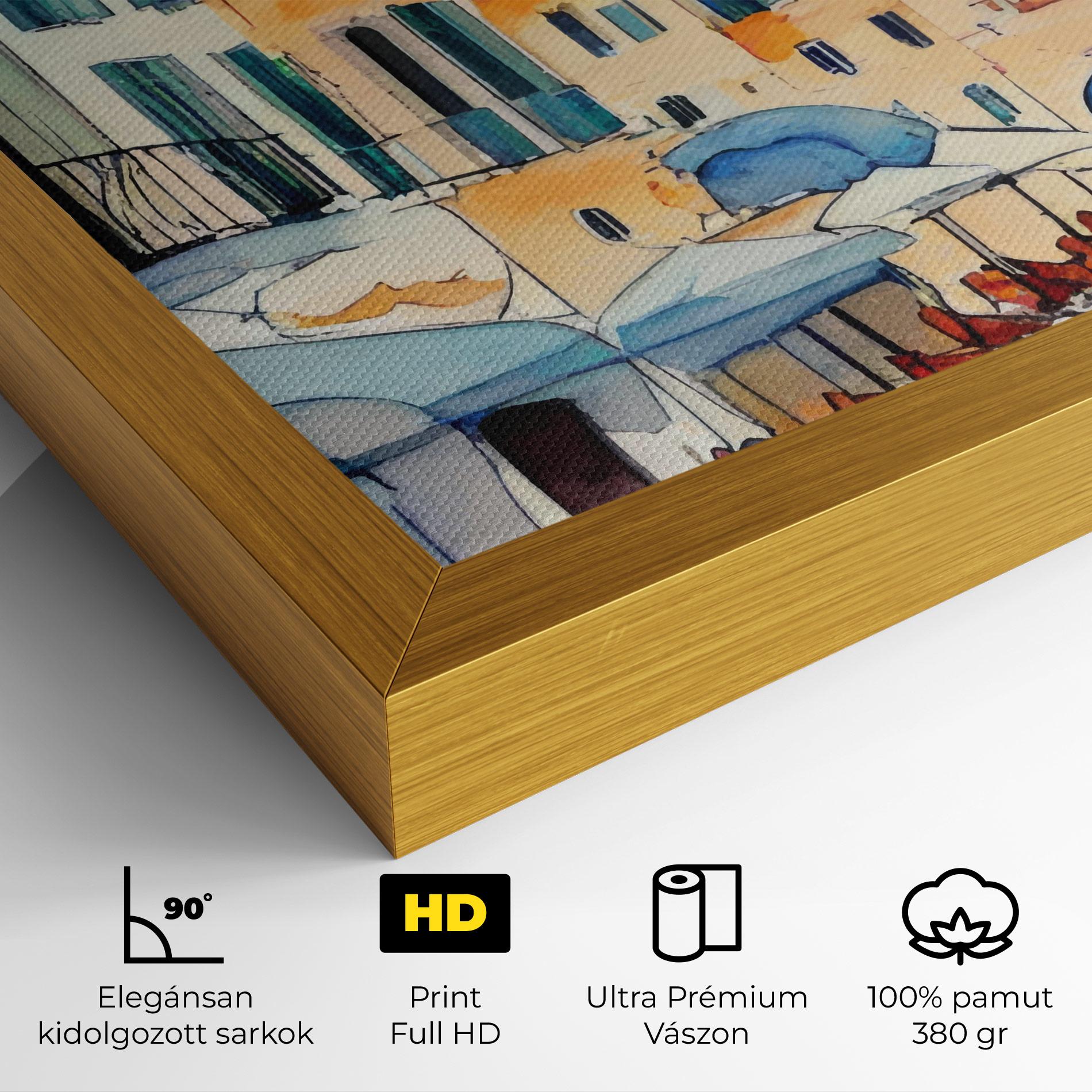 Vászonkép France Watercolor mockup 4