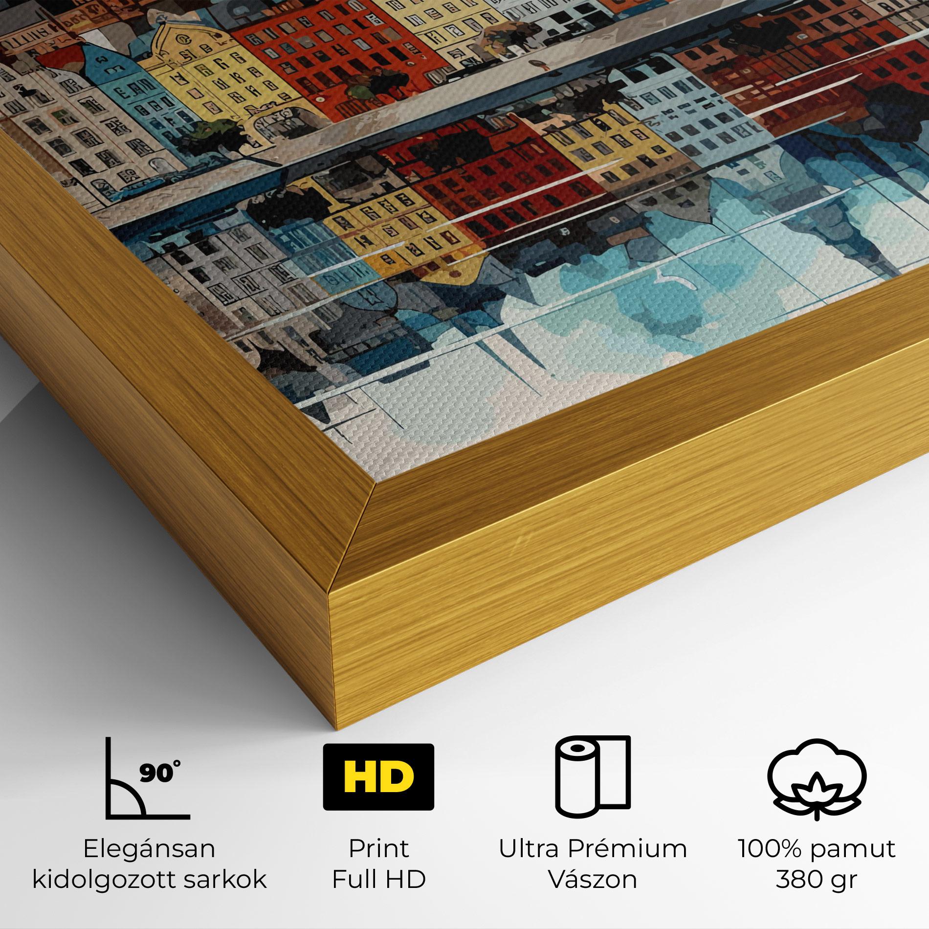 Vászonkép German Buildings mockup 4