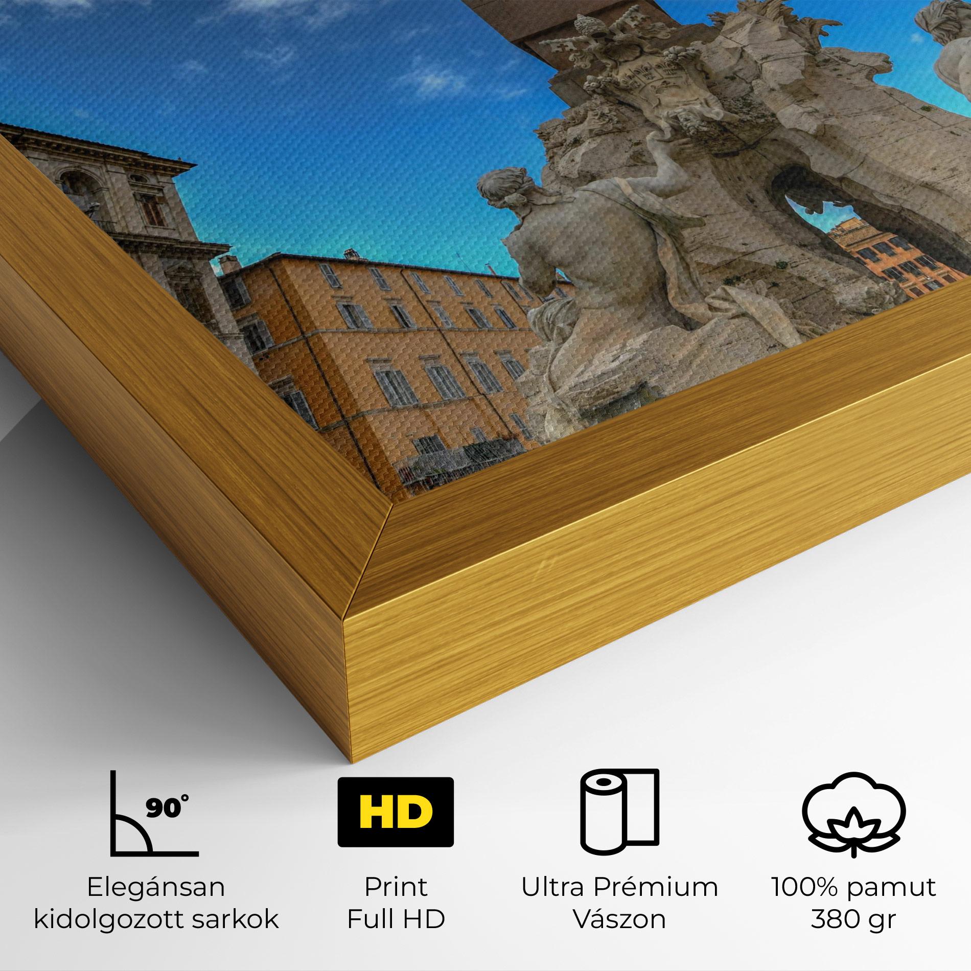 Vászonkép Piazza Navona Italy mockup 4
