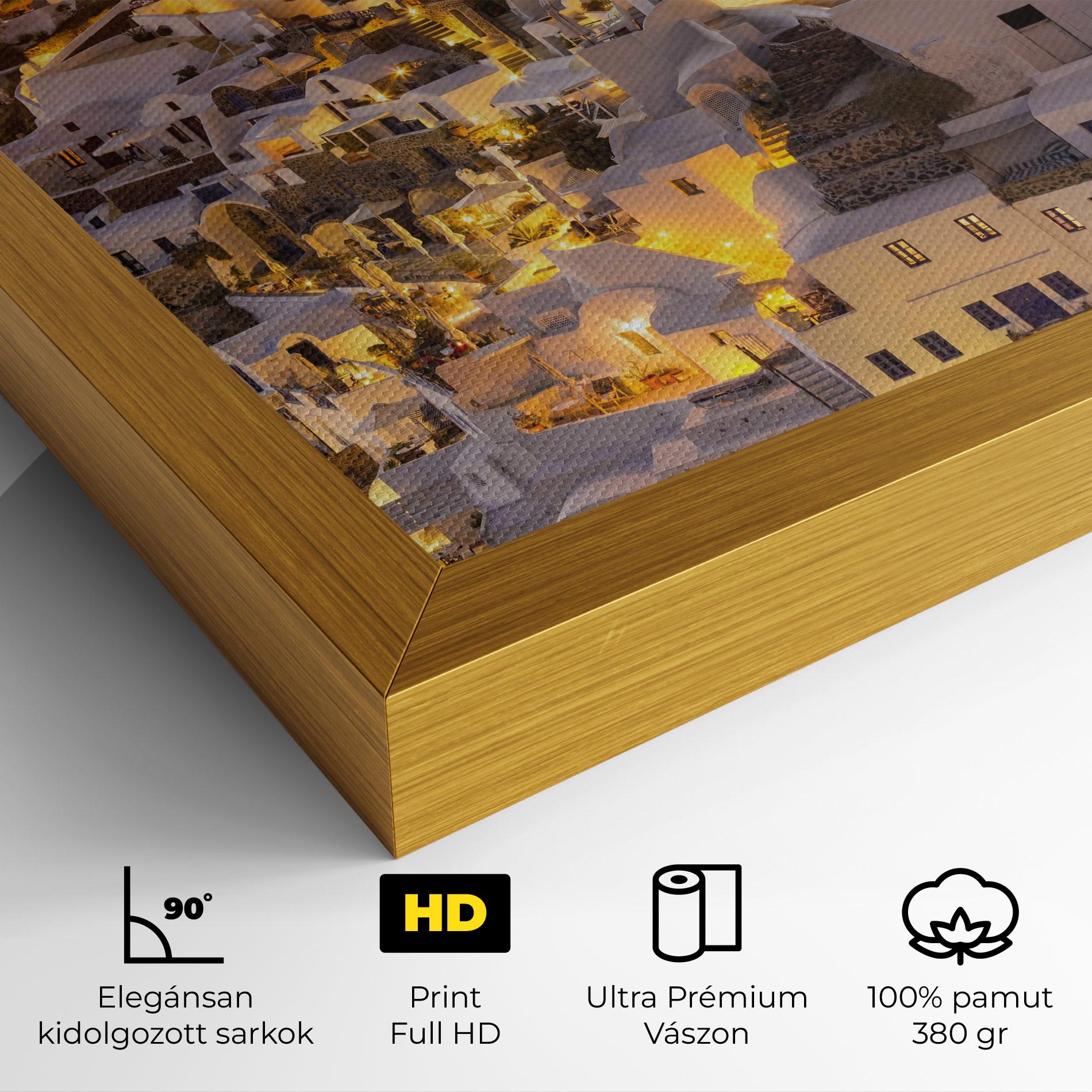 Vászonkép Santorini Greece mockup 4