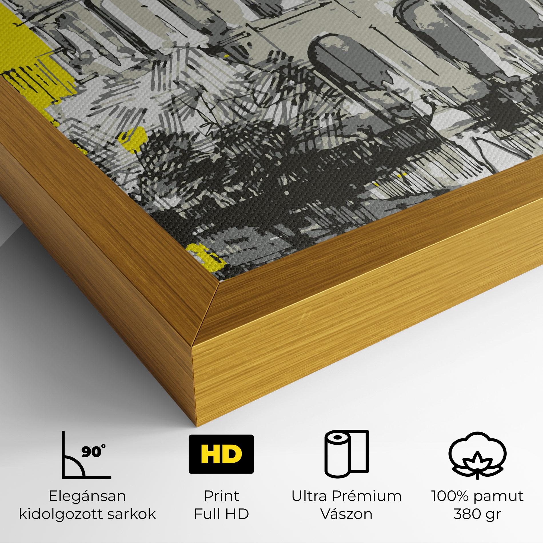 Vászonkép Yellow Colosseum mockup 4