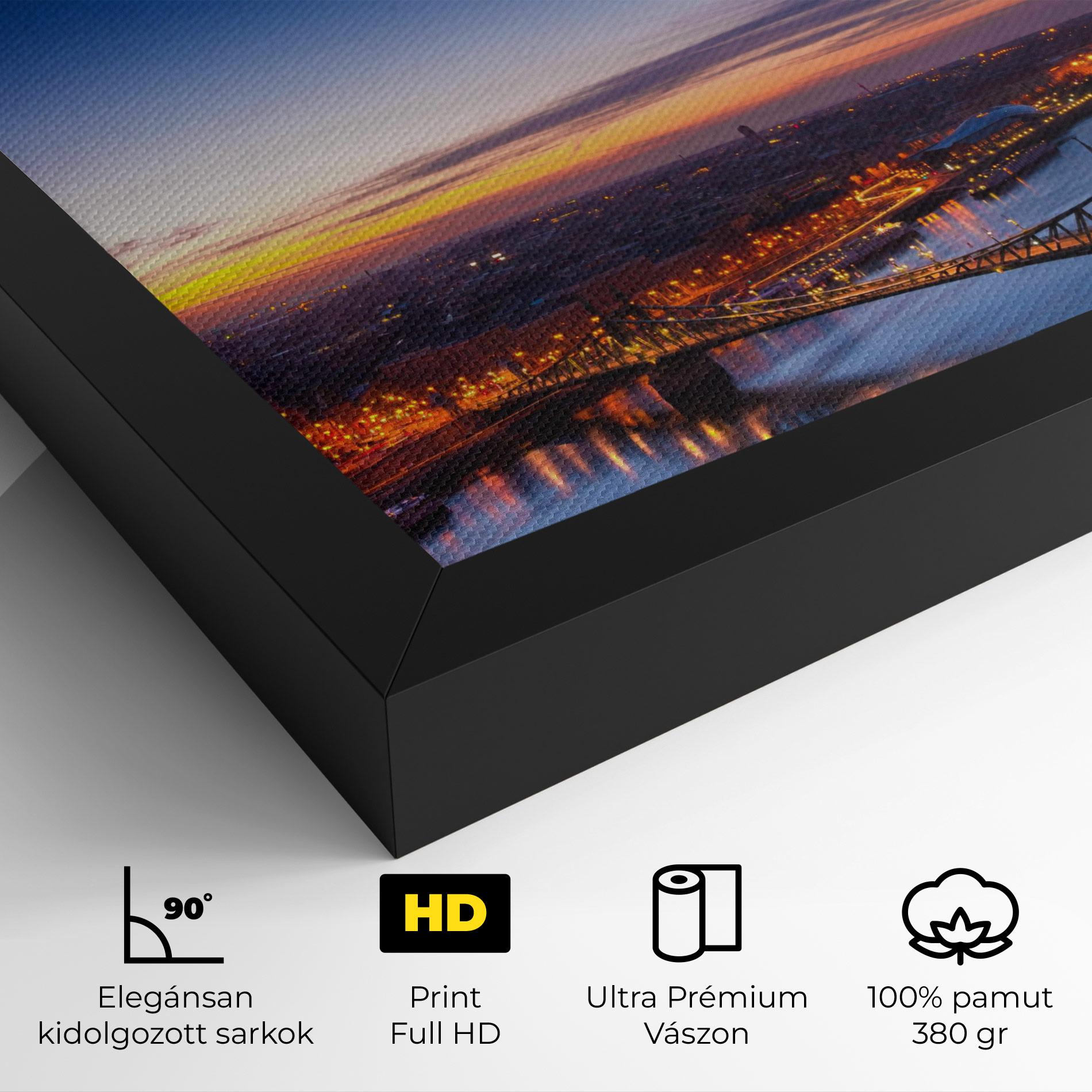 Vászonkép Budapest Sunset mockup 4