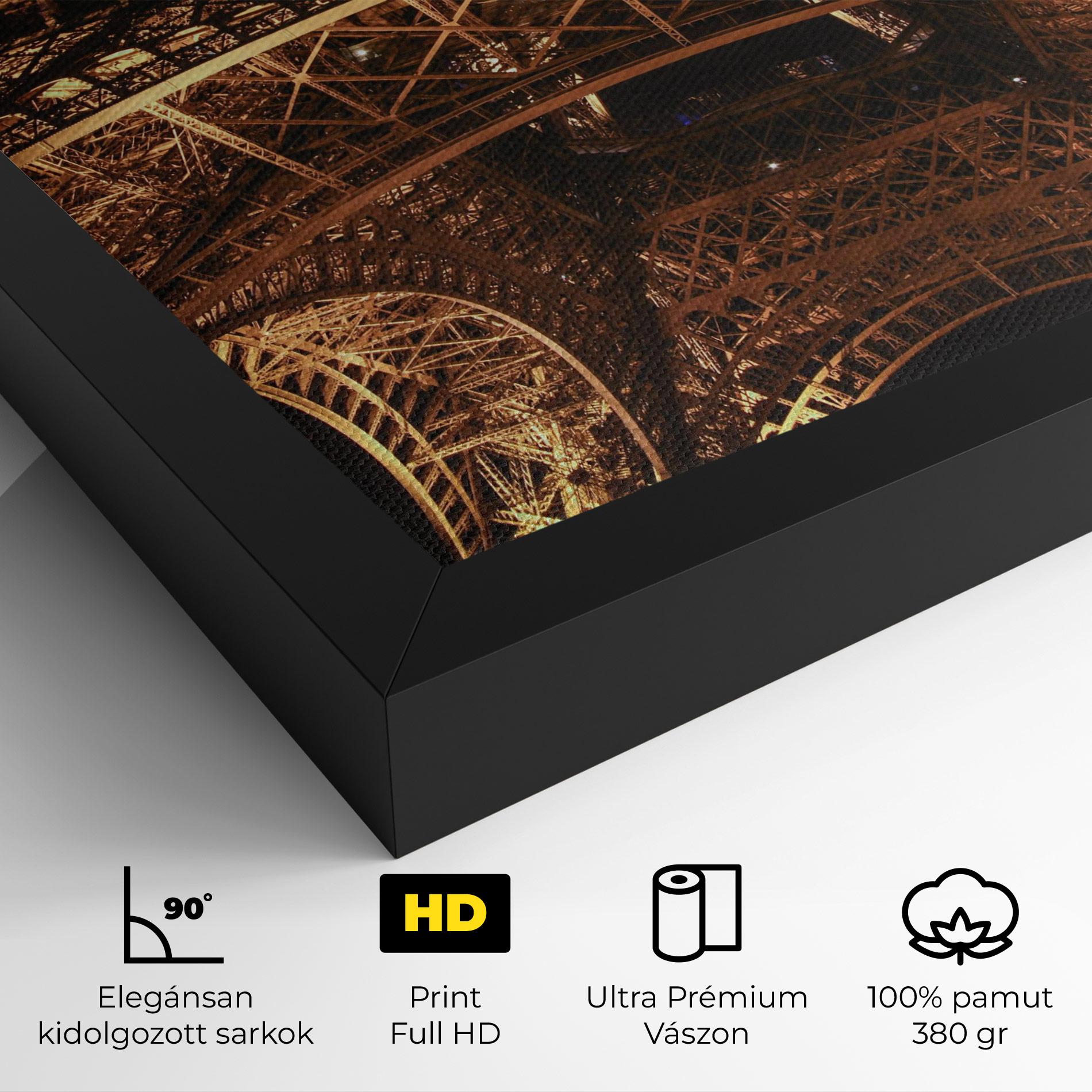 Vászonkép Eiffel Tower At Night mockup 4