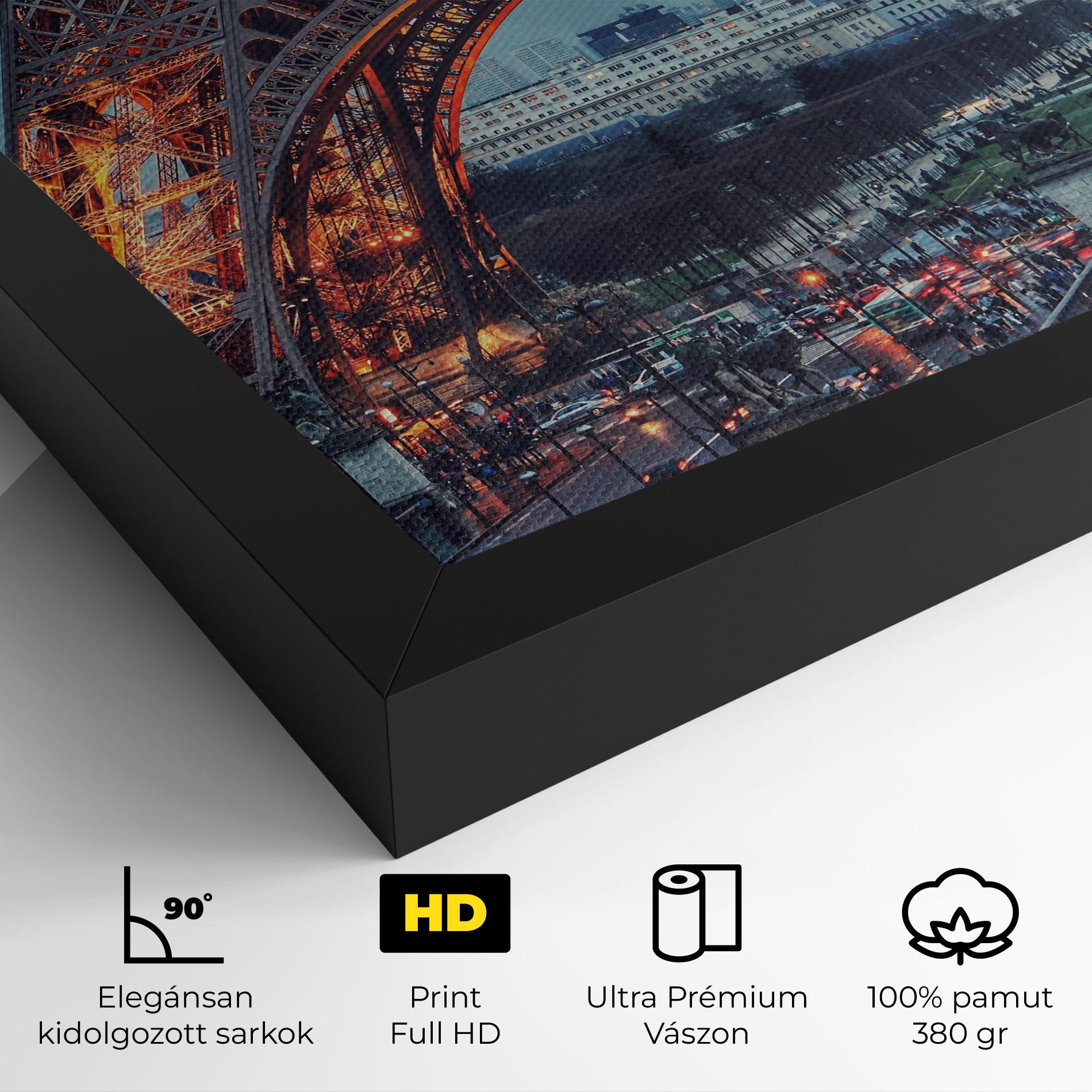 Vászonkép Eiffel Tower Lights mockup 4