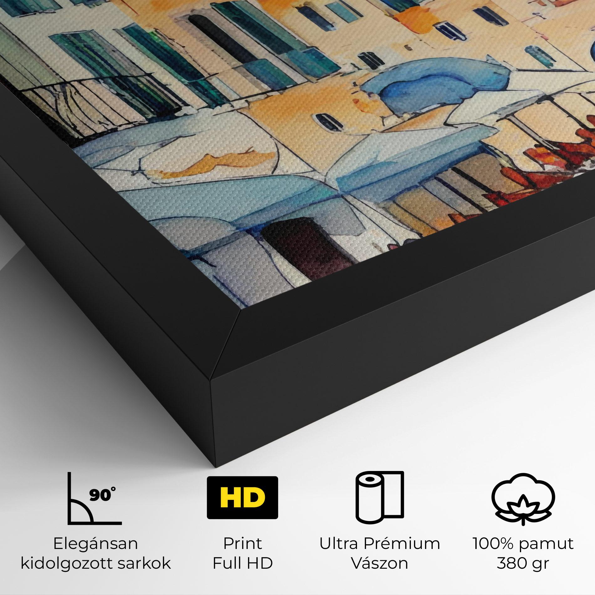 Vászonkép France Watercolor mockup 4