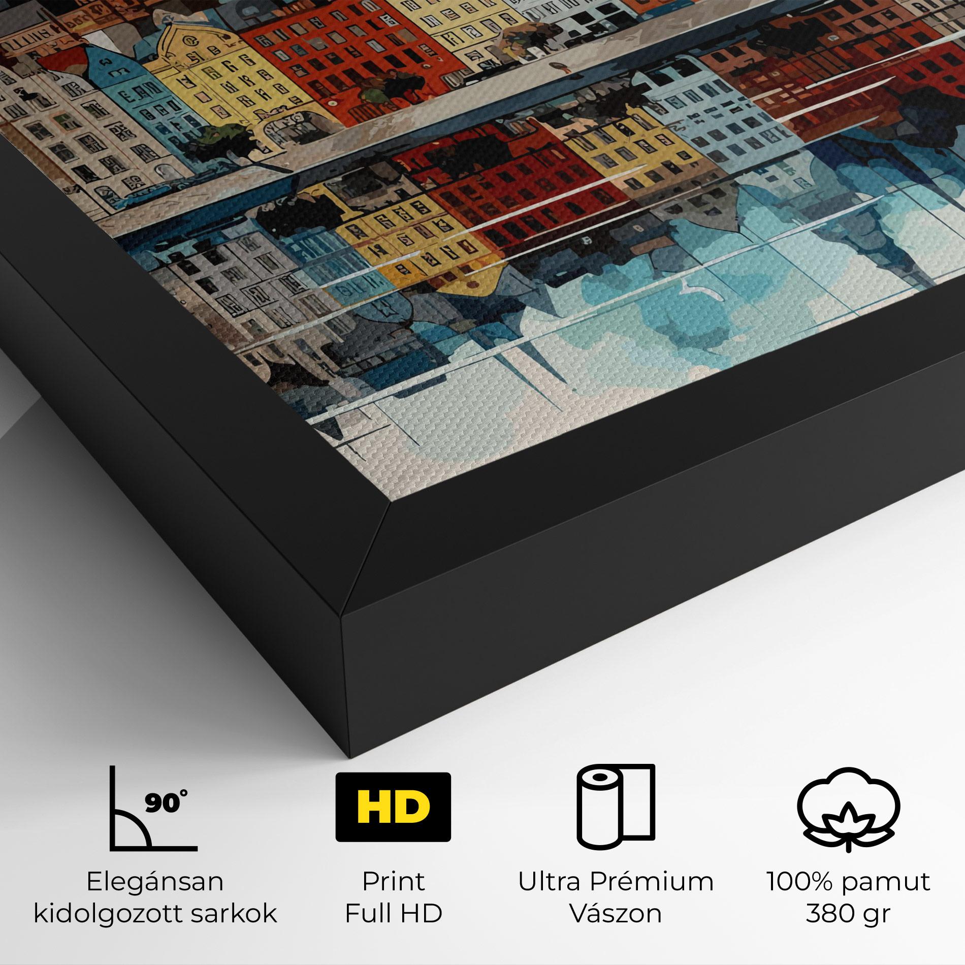 Vászonkép German Buildings mockup 4