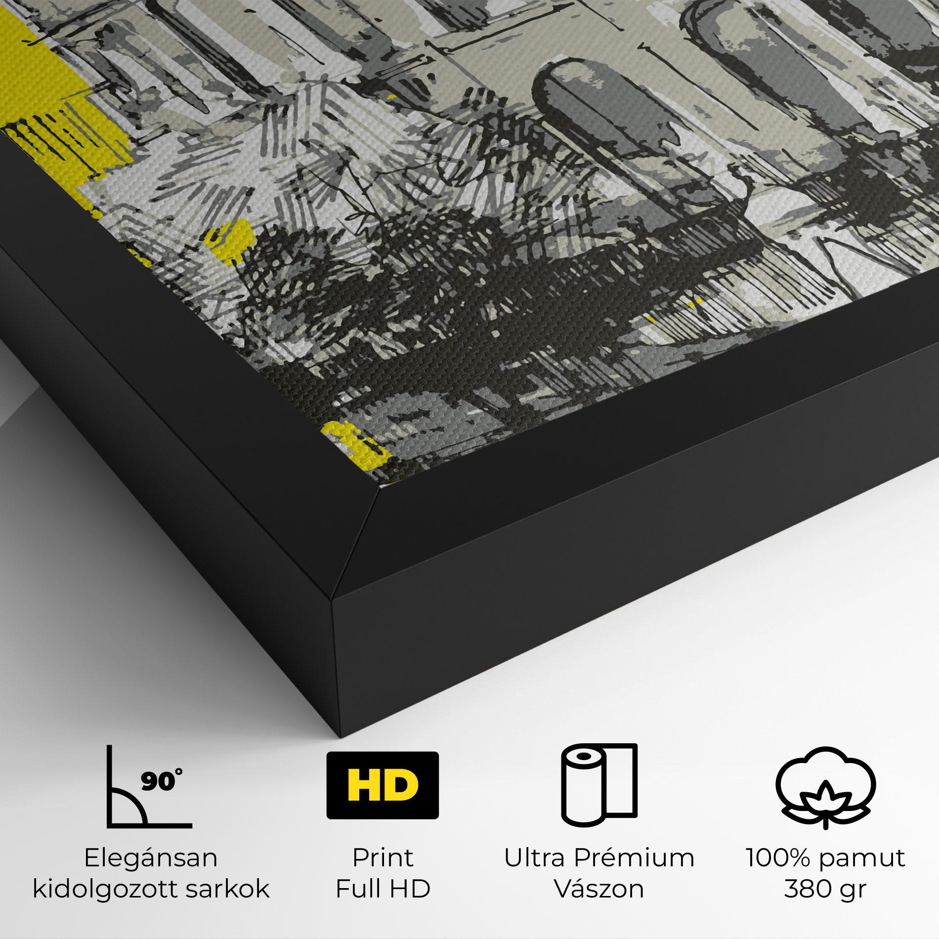 Vászonkép Yellow Colosseum mockup 4