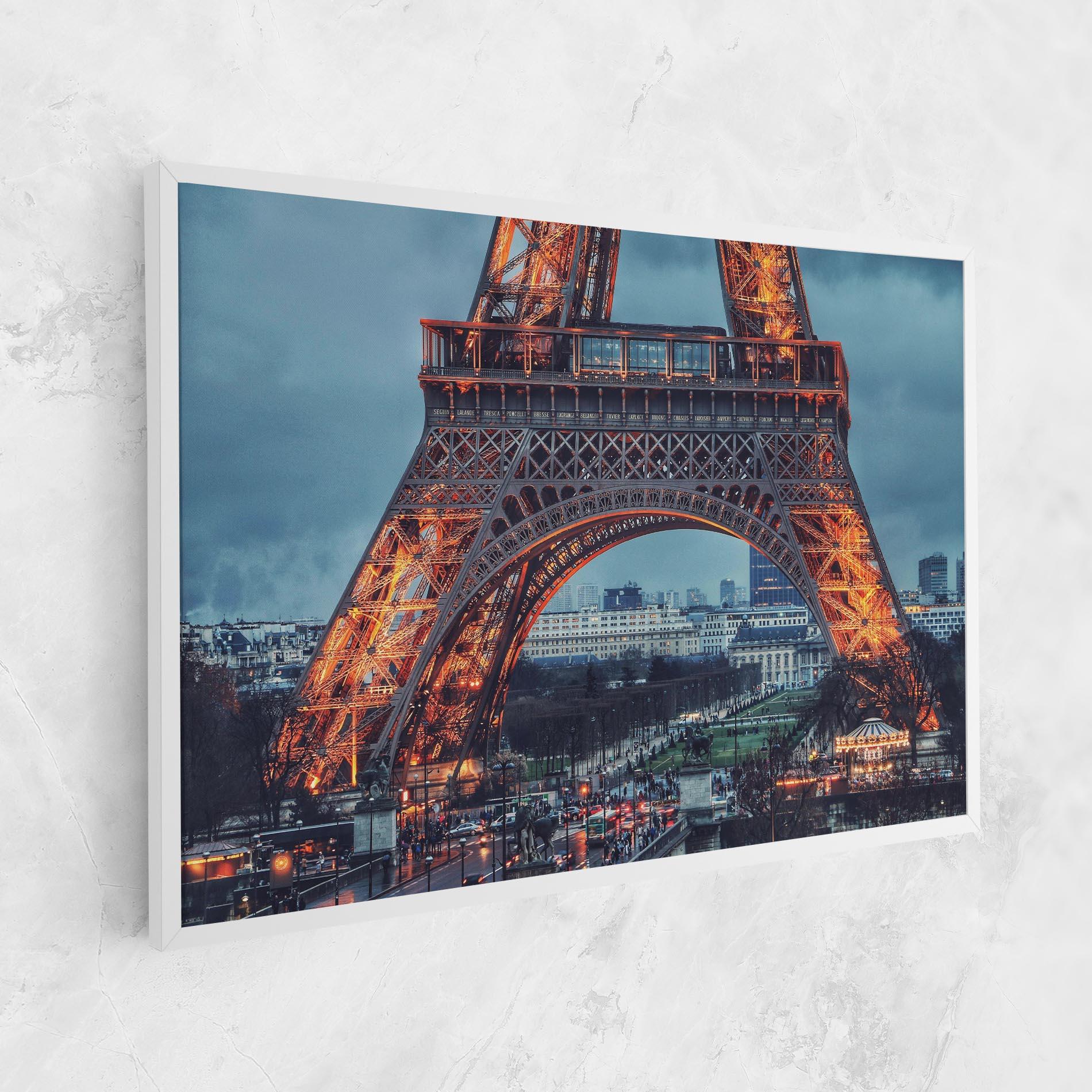 Vászonkép Eiffel Tower Lights mockup 1
