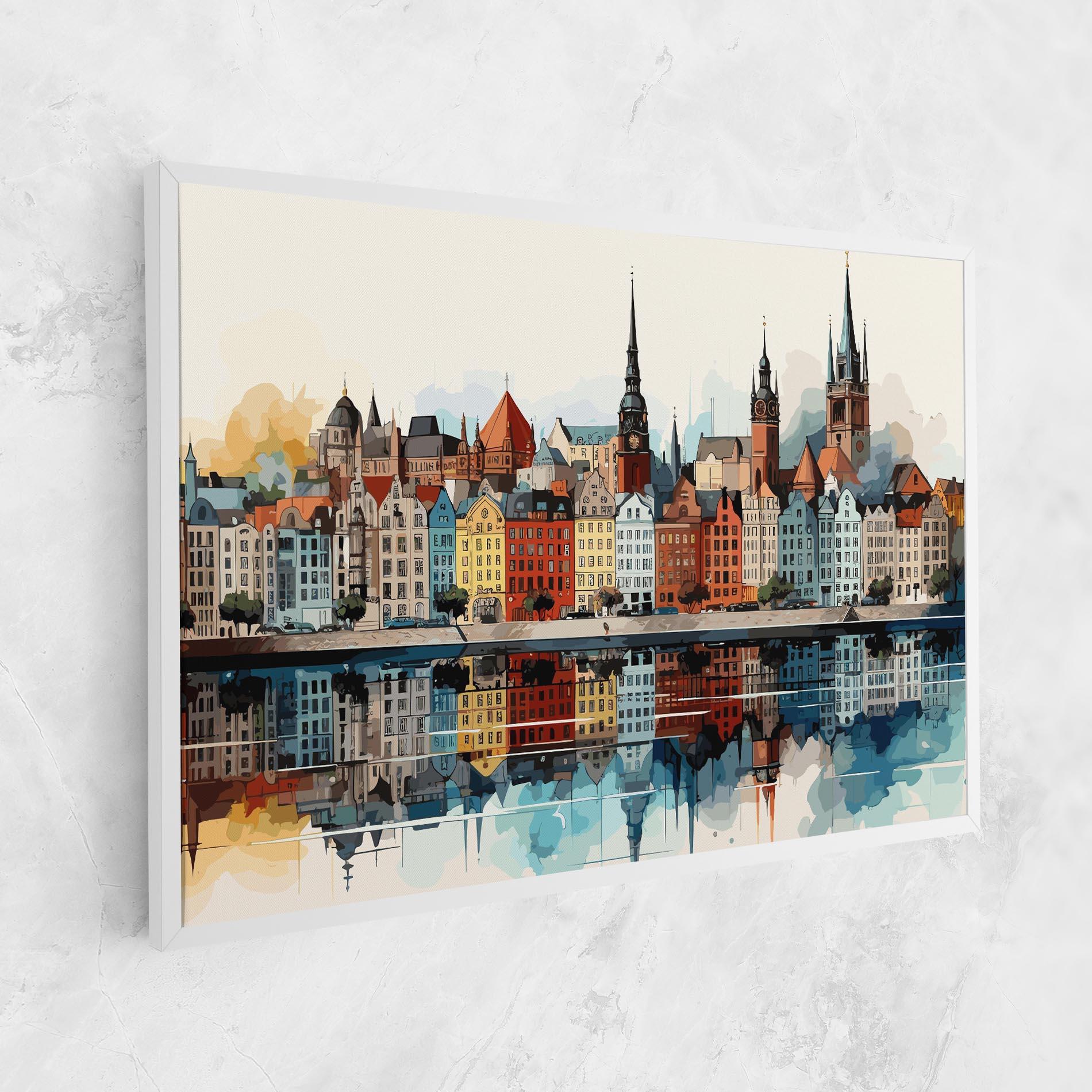 Vászonkép German Buildings mockup 1