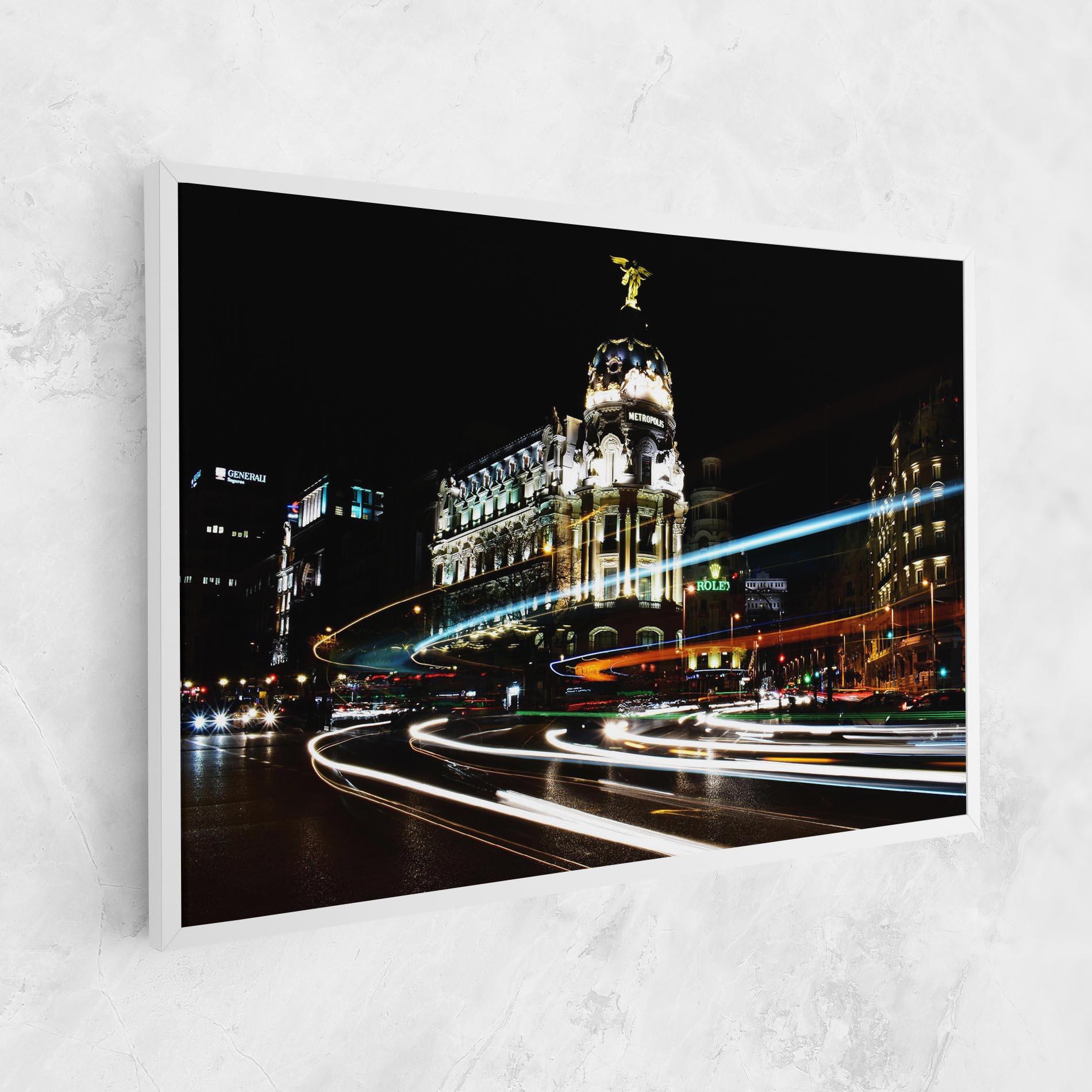 Vászonkép Madrid At Night mockup 1