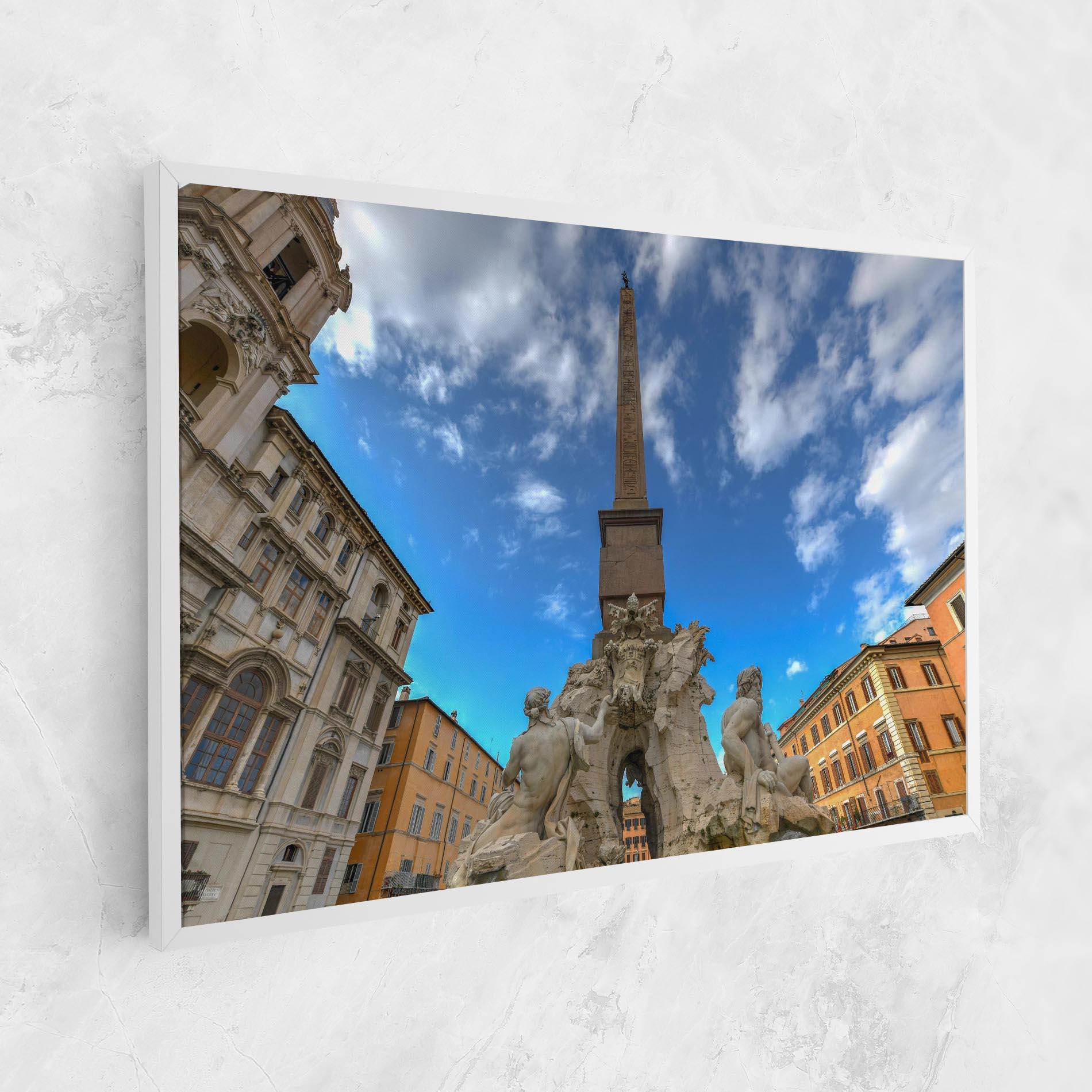 Vászonkép Piazza Navona Italy mockup 1