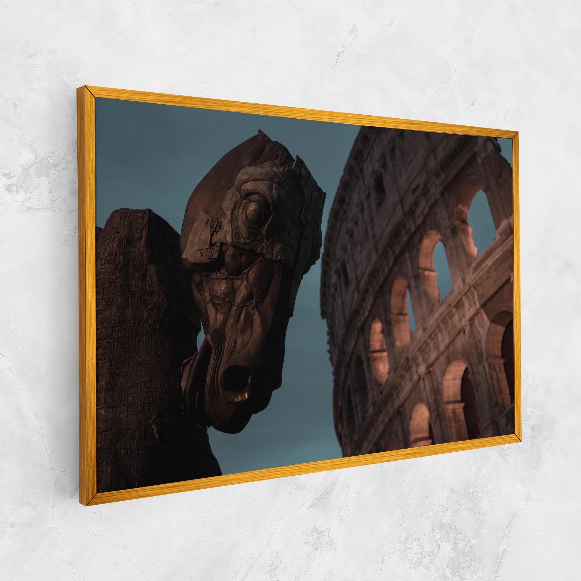 Vászonkép Colosseum Horse mockup 1