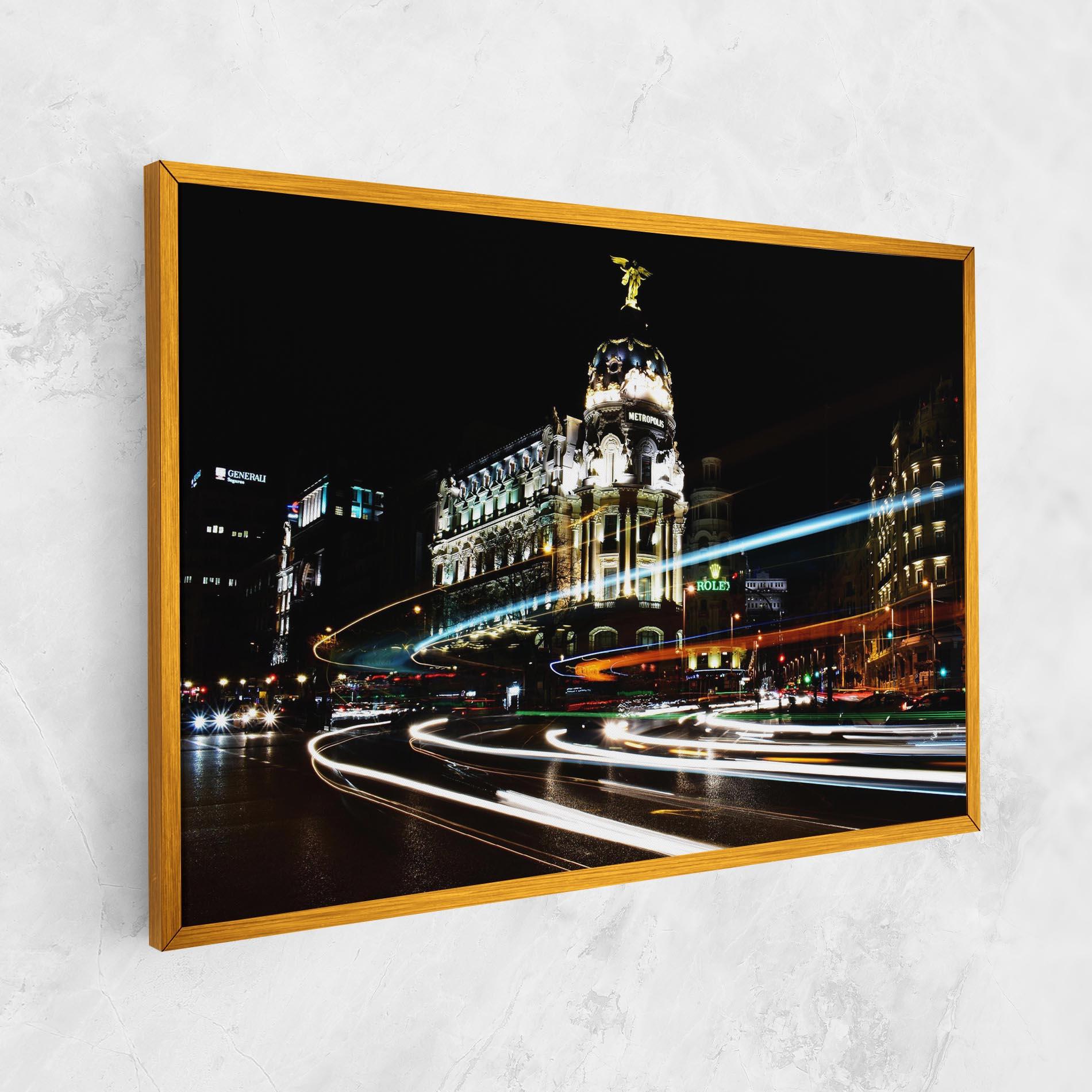 Vászonkép Madrid At Night mockup 1