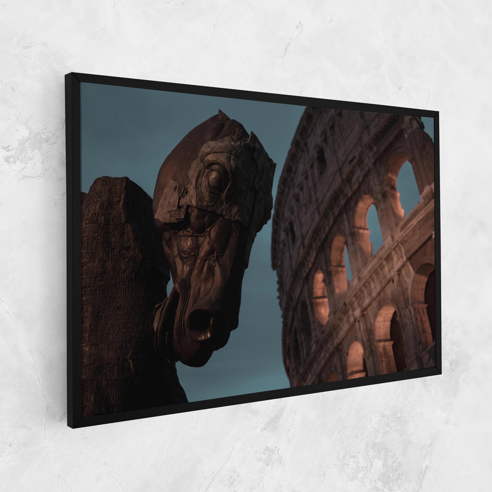 Vászonkép Colosseum Horse mockup 1