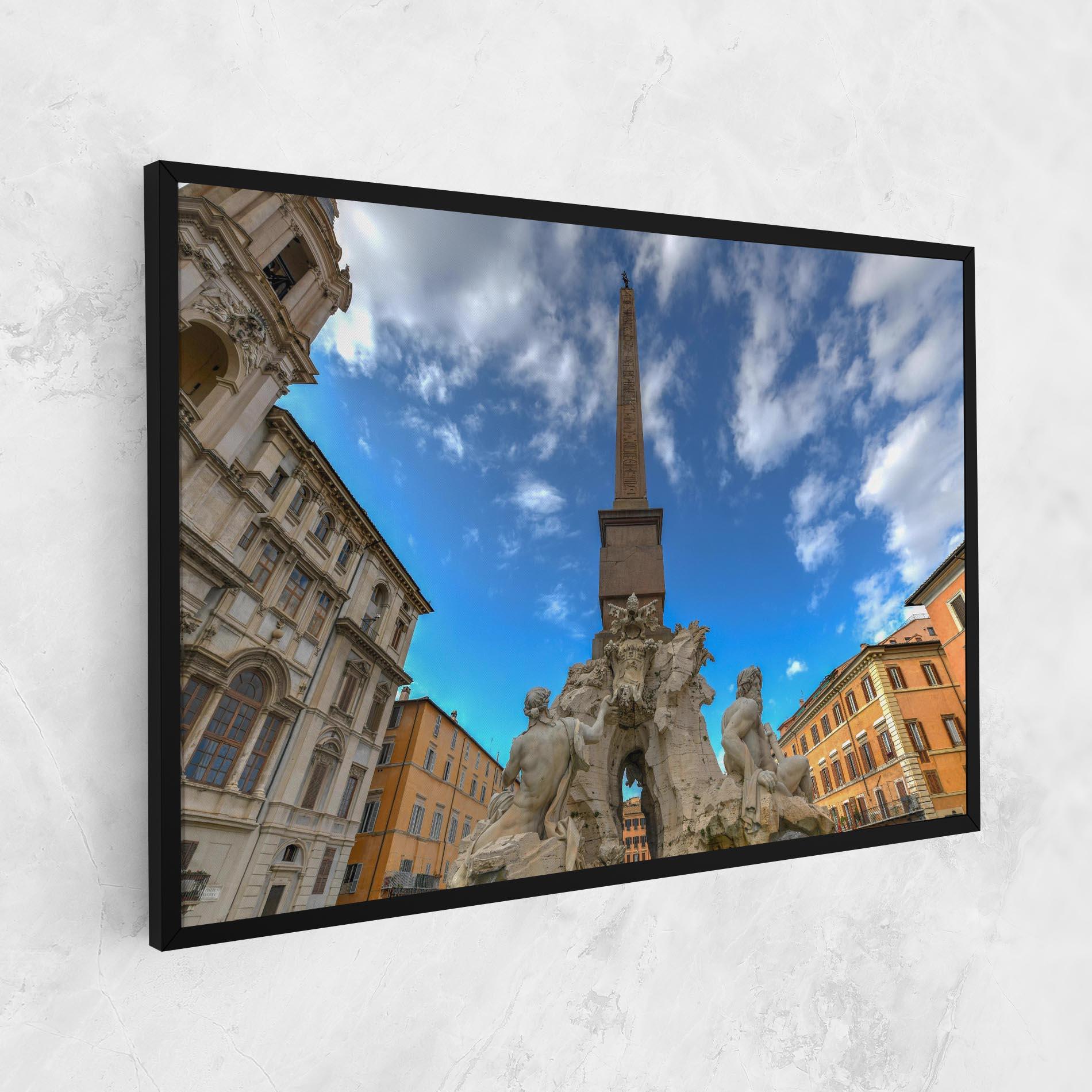 Vászonkép Piazza Navona Italy mockup 1