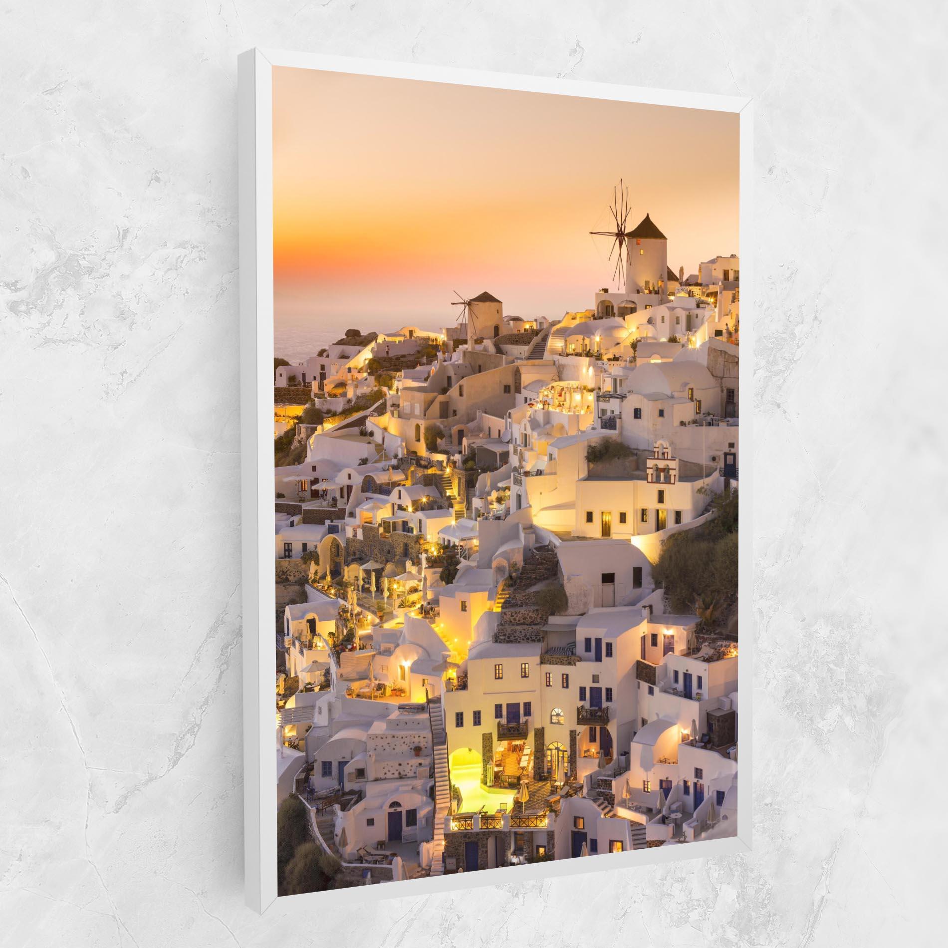 Vászonkép Santorini Greece mockup 1