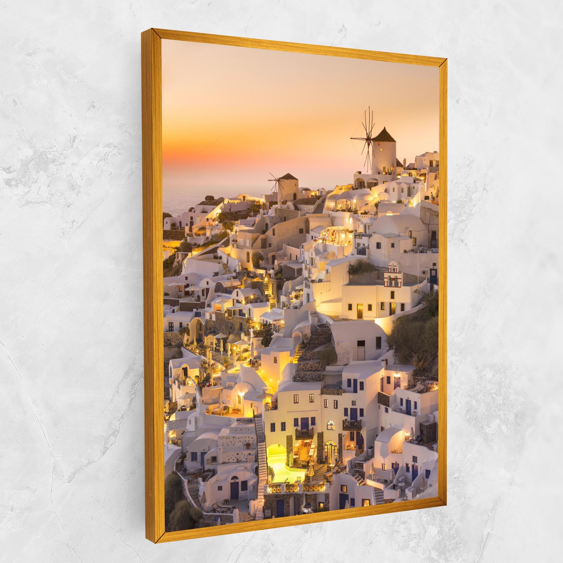 Vászonkép Santorini Greece mockup 1