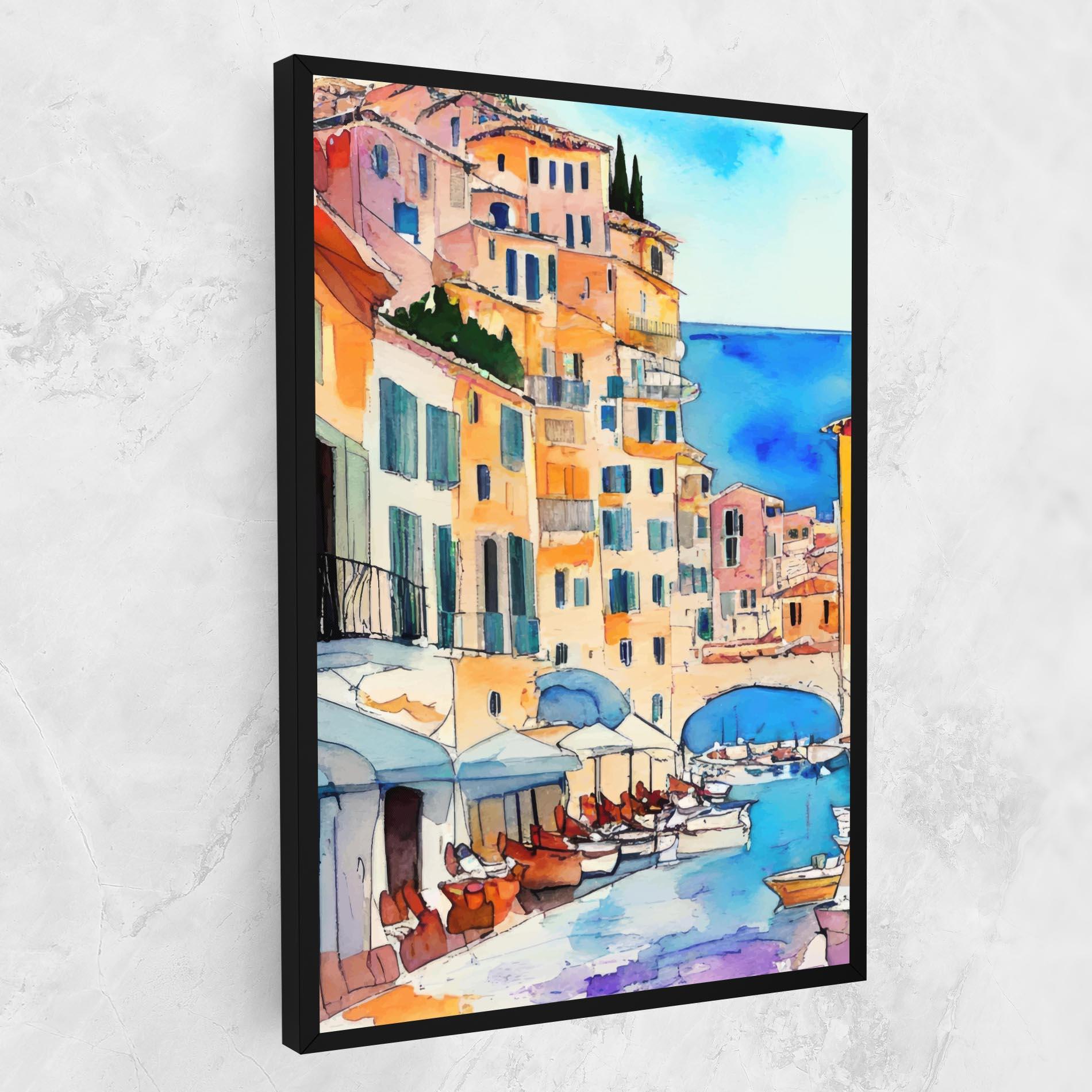 Vászonkép France Watercolor mockup 1