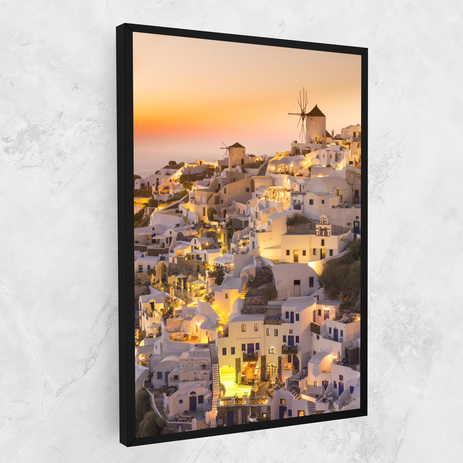 Vászonkép Santorini Greece mockup 1