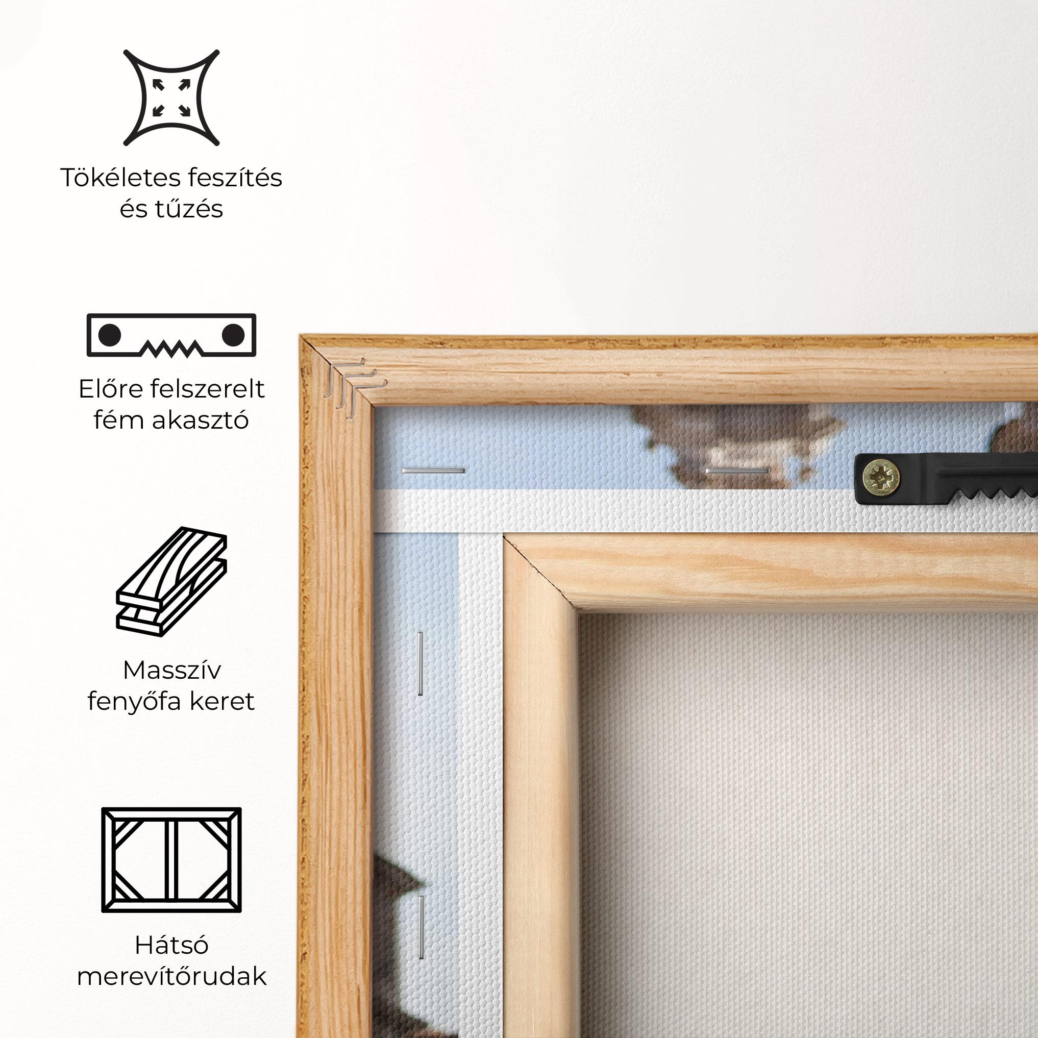 Vászonkép Baroque Statue Italy mockup 5