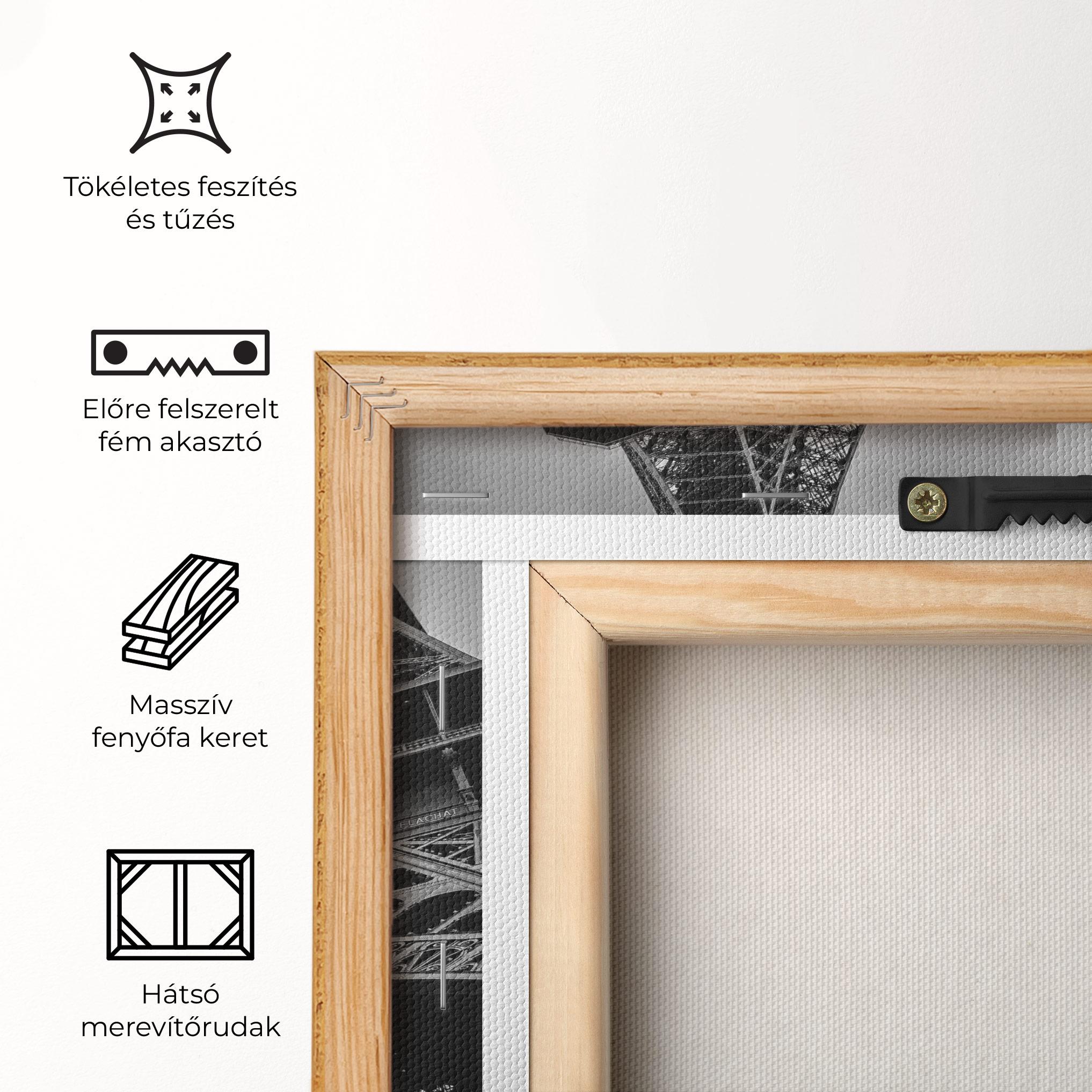 Vászonkép Eiffel Grey Tower mockup 5